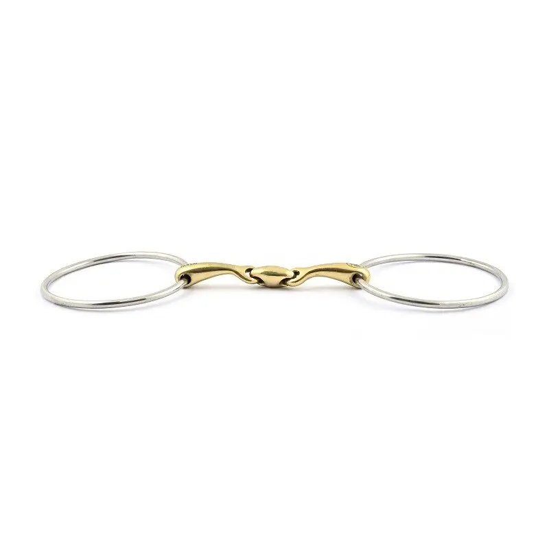 Mors double brisures pour cheval gros canons Jump'In 20 mm