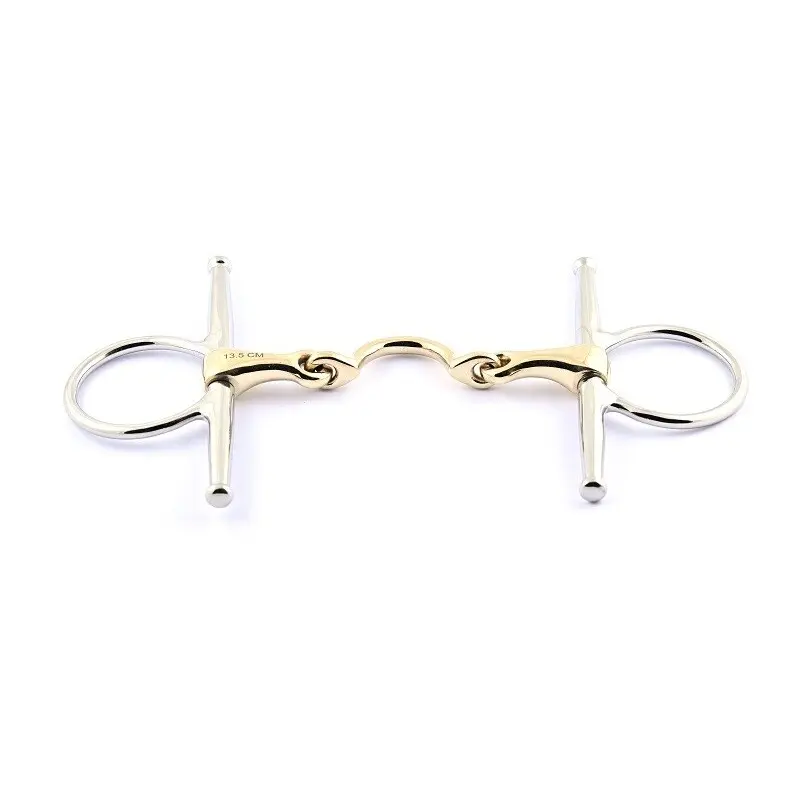 Mors à aiguille pour cheval avec double brisure avec passage de langue Jump'In