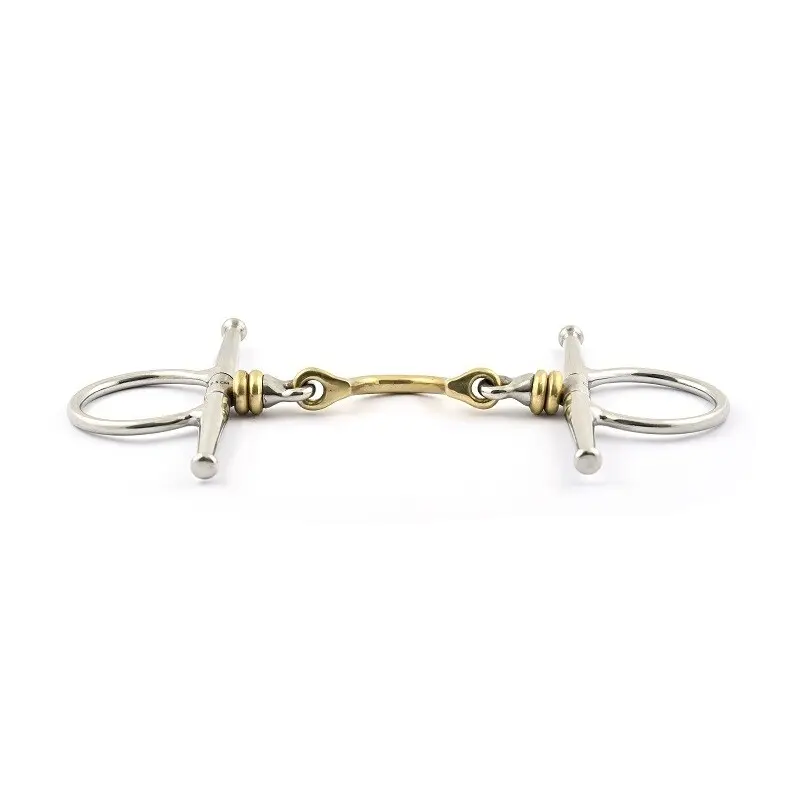 Mors à aiguille pour cheval avec double brisure à rouleaux Jump'In