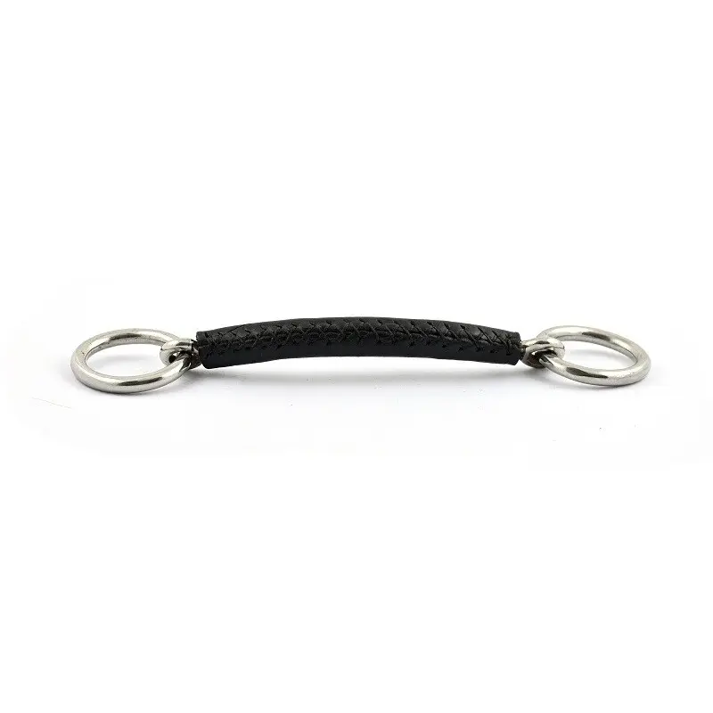 Mors droit pour cheval recouvert de cuir Jump'In