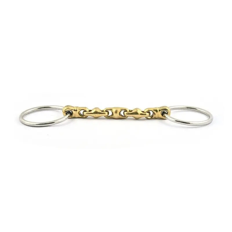 Mors olive pour cheval filet de bride à boules Jump'In