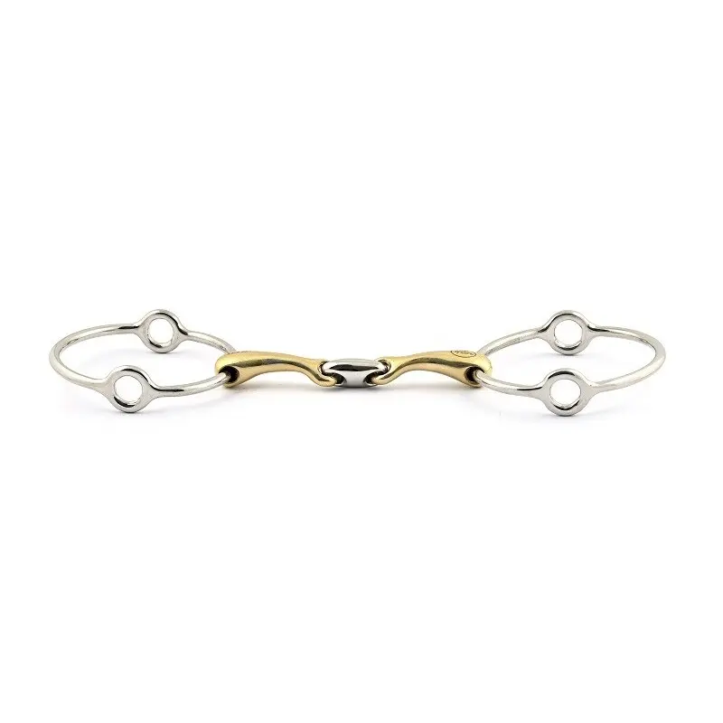 Mors releveur pour cheval avec double brisure bloqué Jump'In