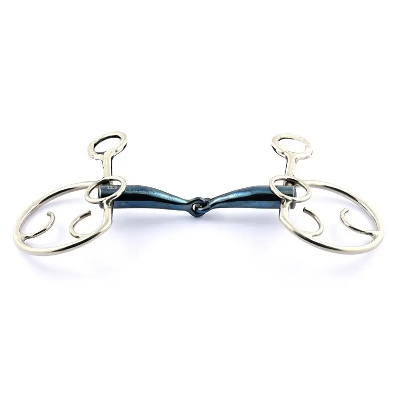 Mors double brisures pour cheval Jump'In Goyo Aga Blue Steel