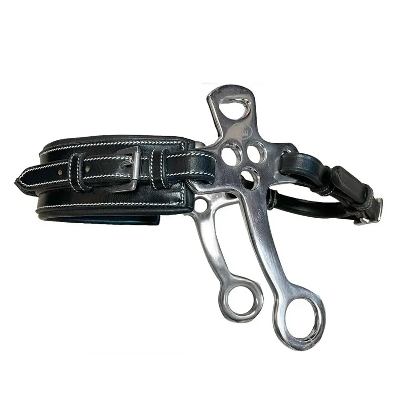 Hackamore pour cheval uir branches courtes et plates Jump'In