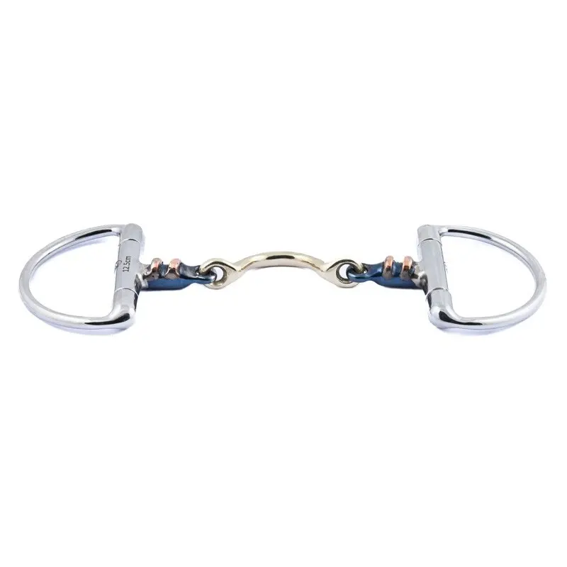 Mors olive pour cheval Jump'In Blue Steel