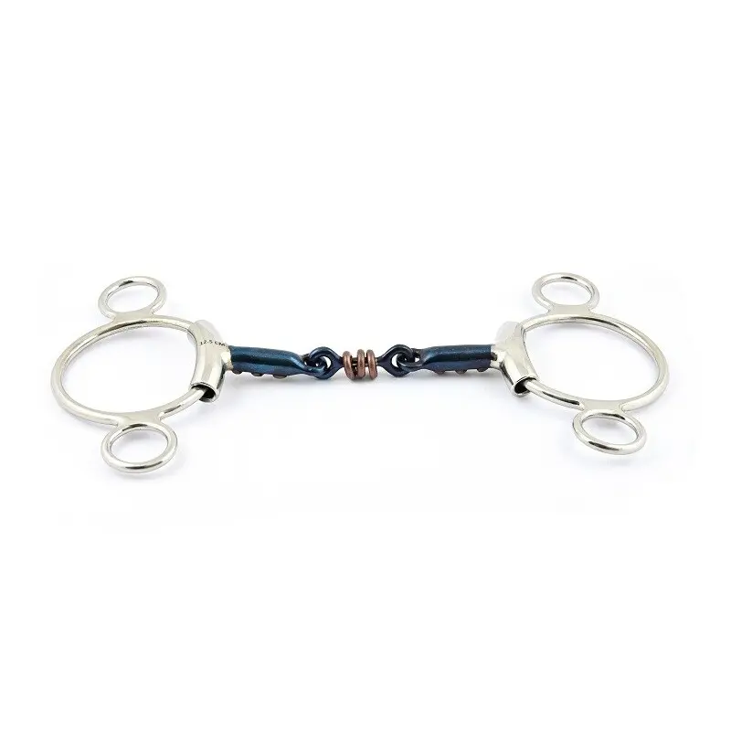 Mors double brisures pour cheval Jump'In Blue Steel Pessoa