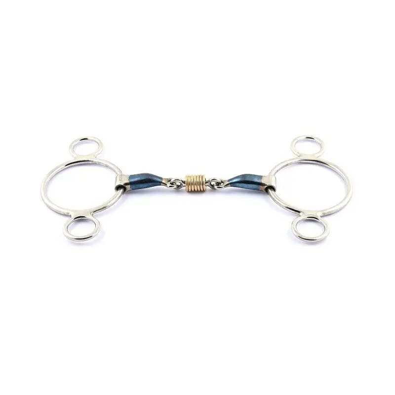 Mors pessoa pour cheval avec anneaux en cuivre Jump'In