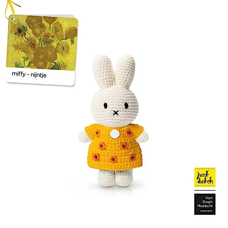 Plüschtier Just Dutch VanGogh x Miffy - Tournesol