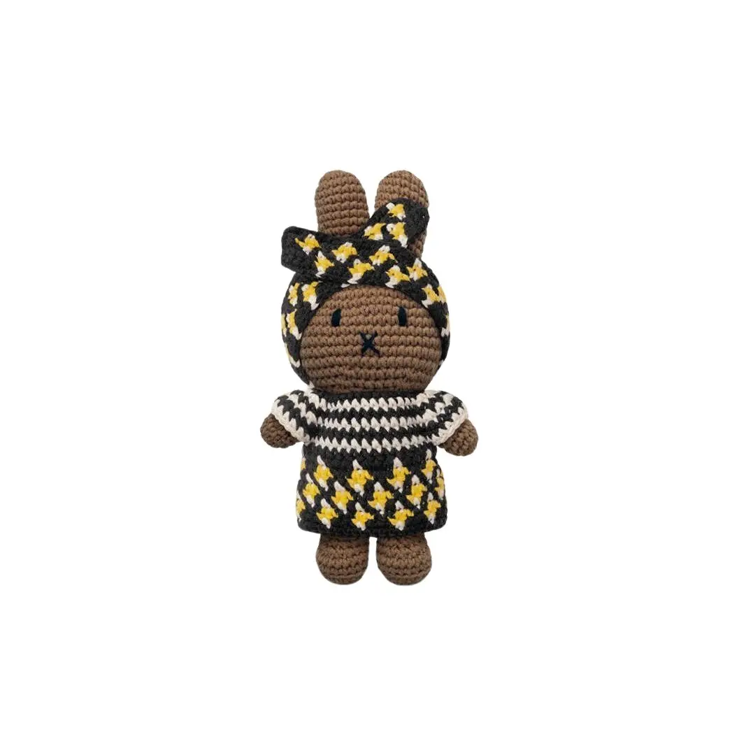 8719324381468 - Miffy-Kuscheltier afro-outfit Just Dutch