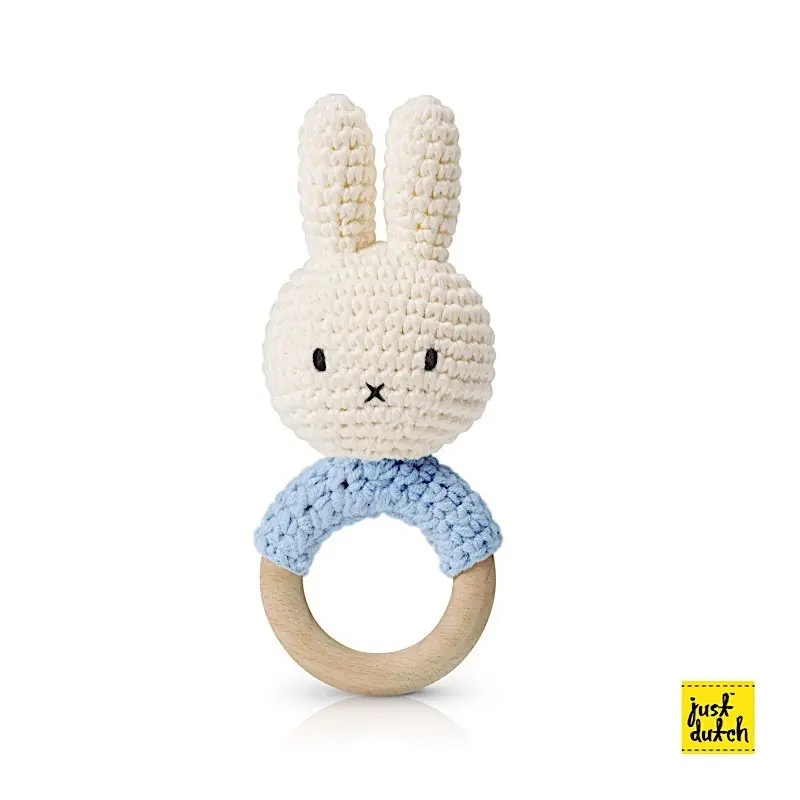 8719324381550 - Rassel miffy teether eco-cotton Just Dutch