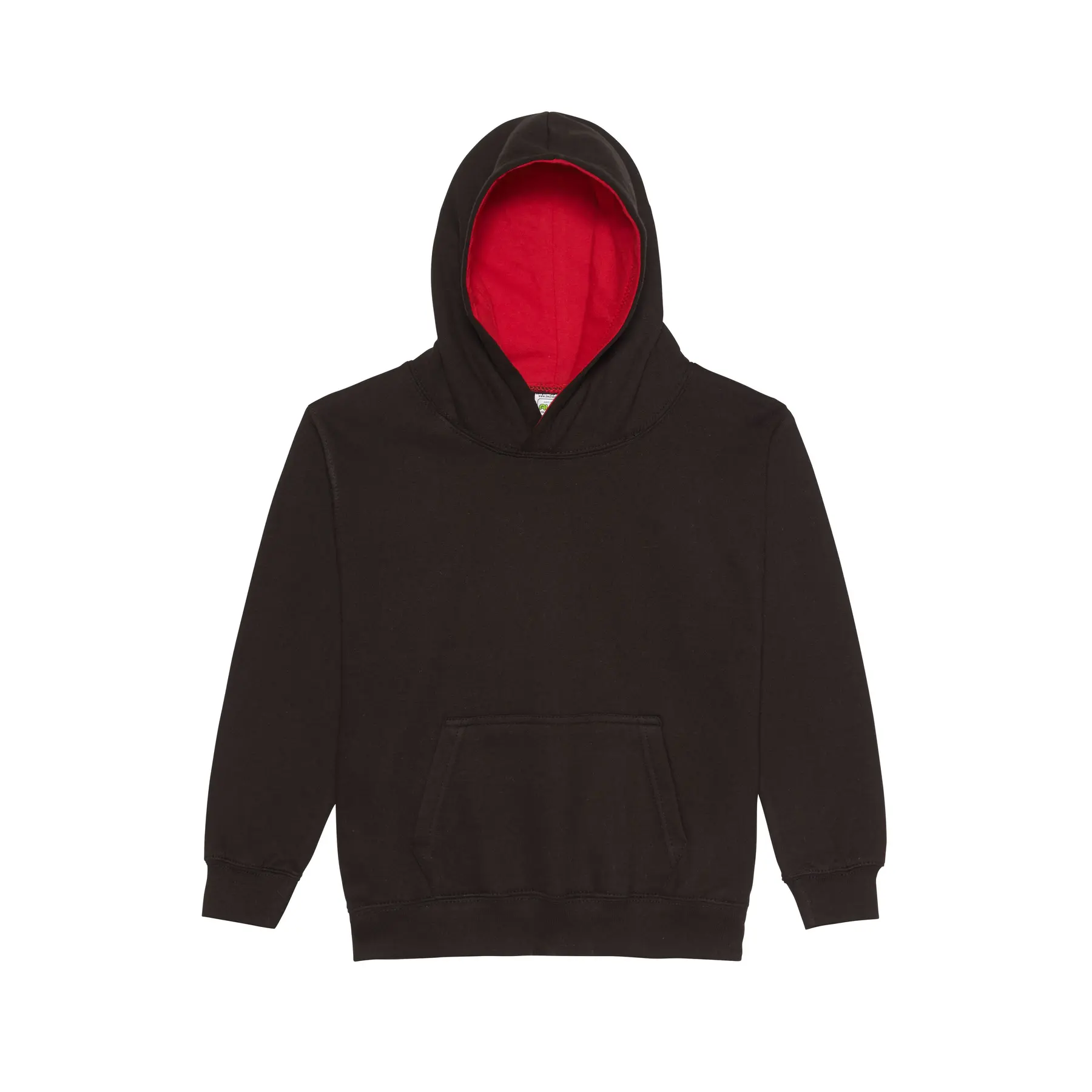 Just Hoods Unisex Noir Child Hoodie Varsity