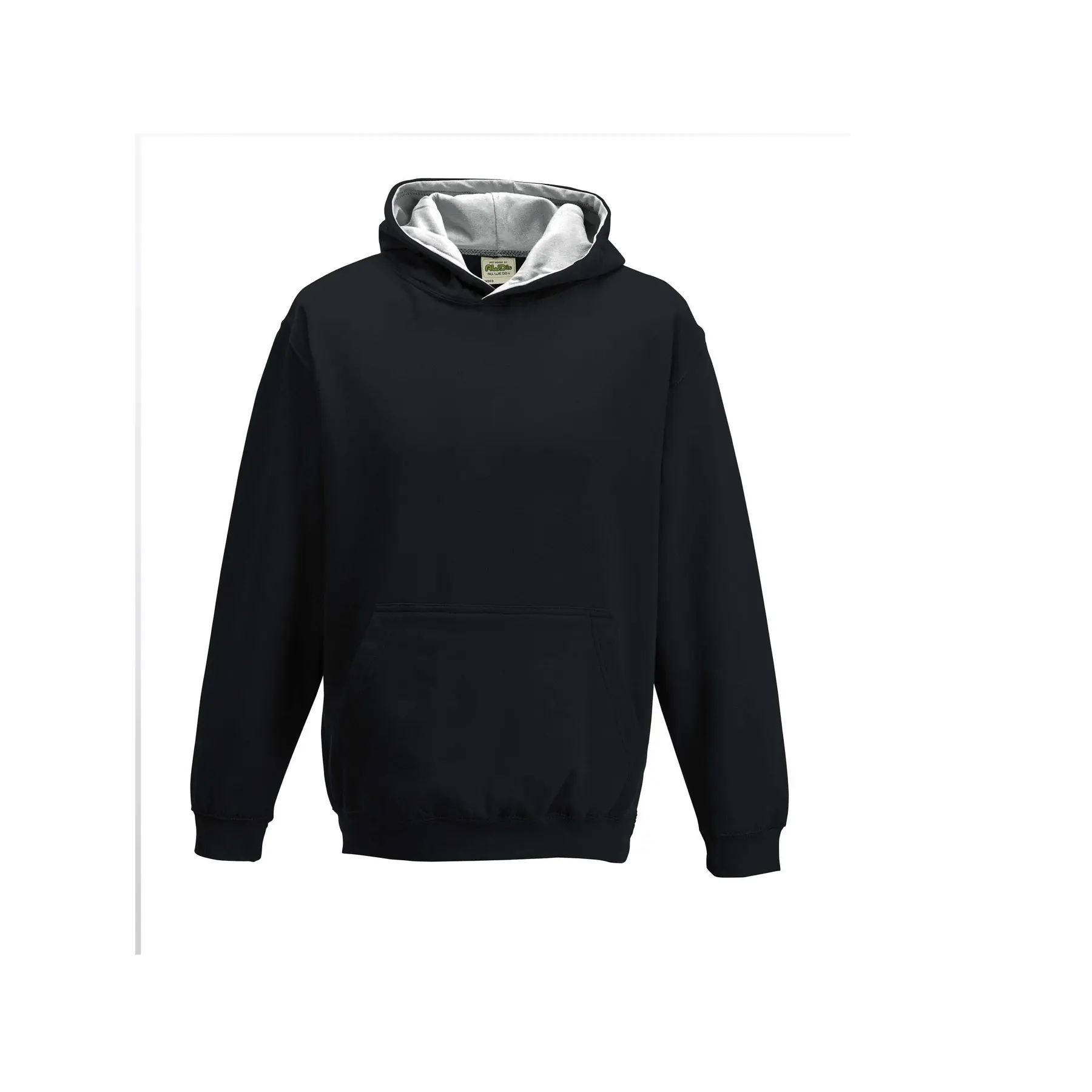 Just Hoods Unisex Noir Child Hoodie Varsity