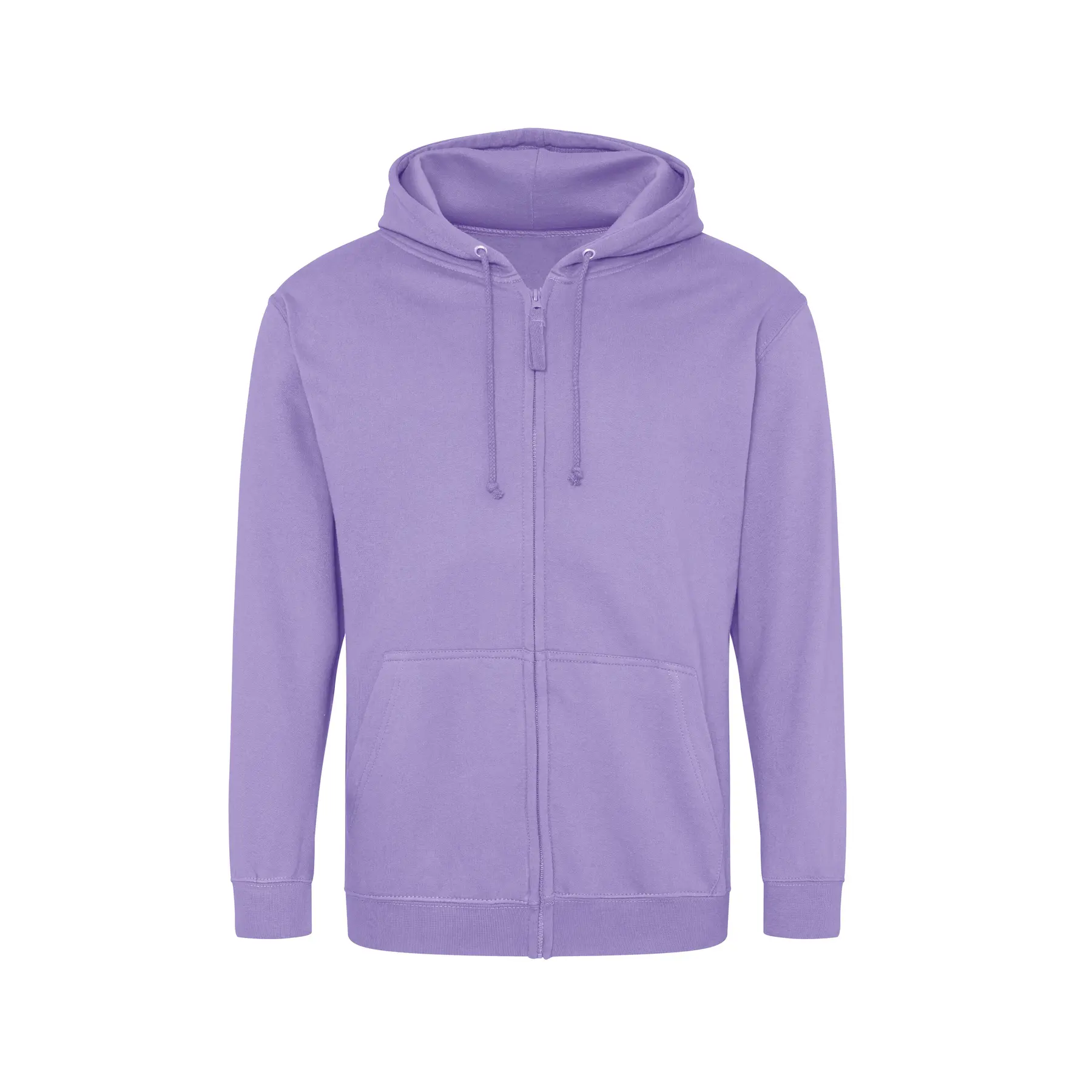 Just Hoods Unisex Violet Full Zip Hoodie