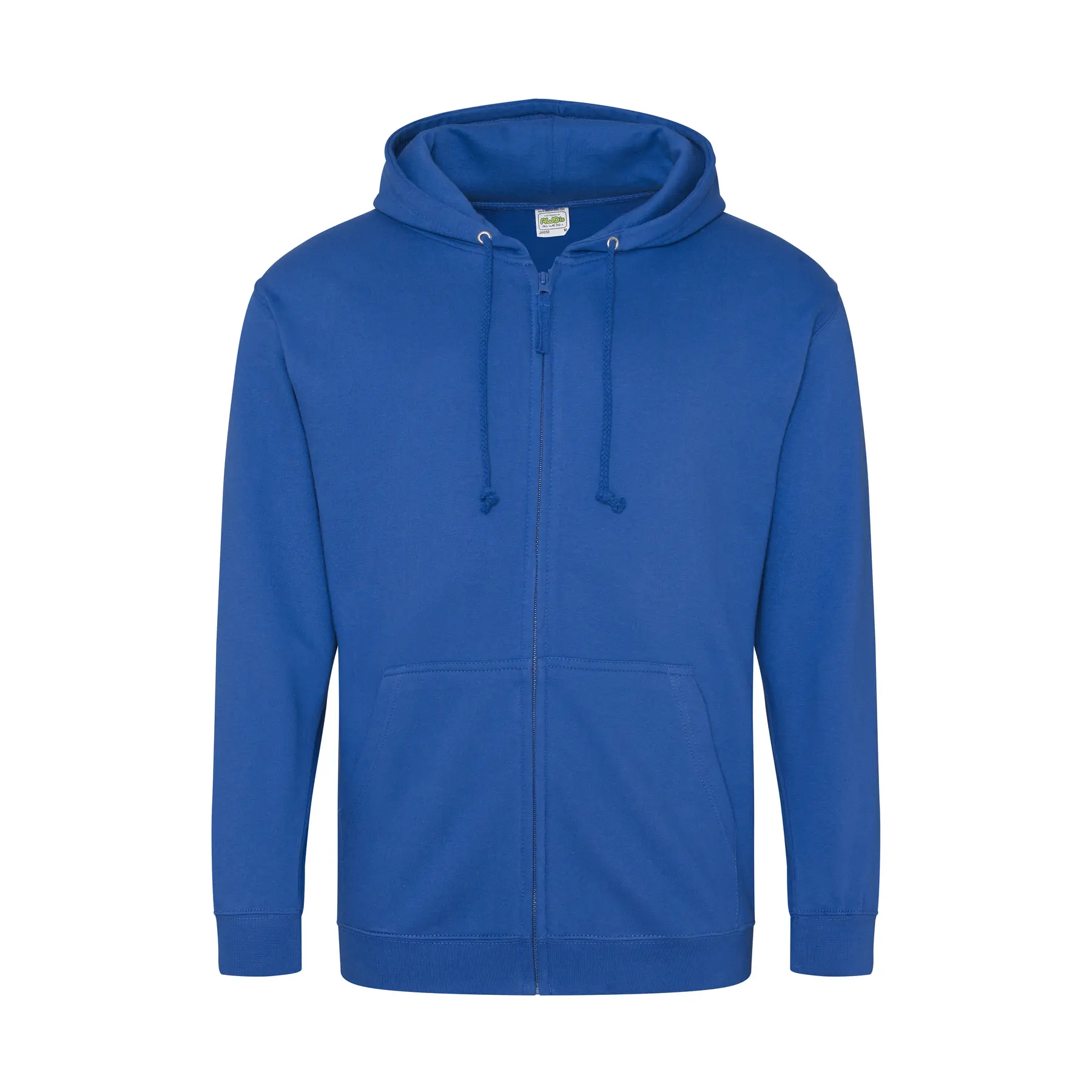 Just Hoods Unisex Bleu Full Zip Hoodie