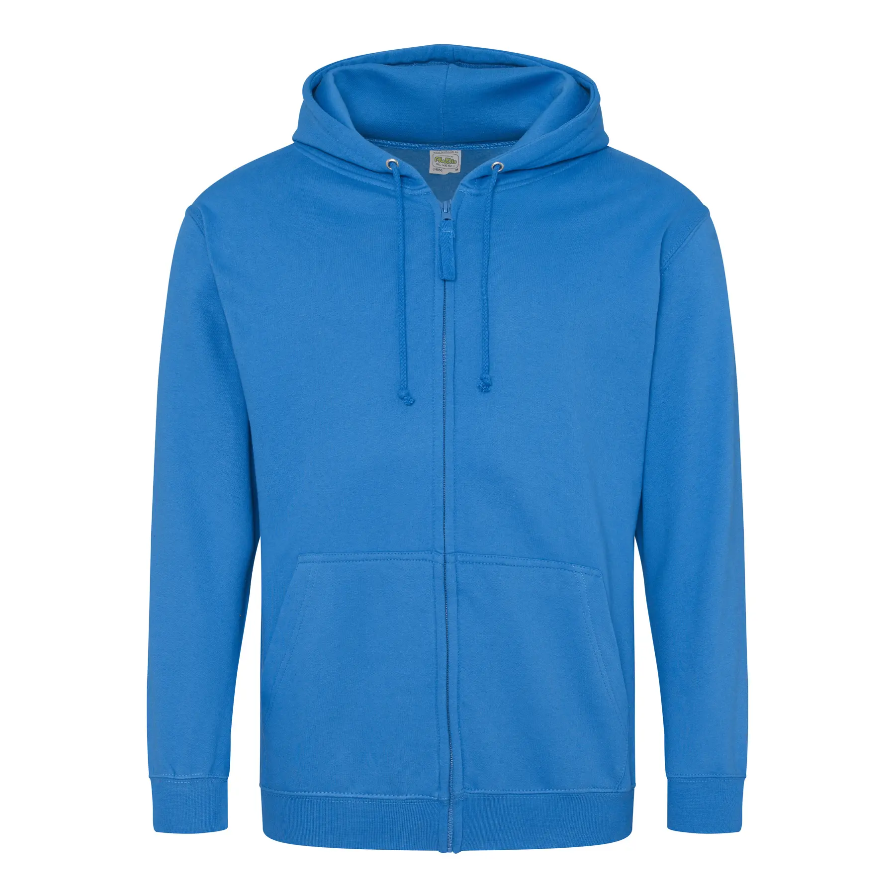 Just Hoods Unisex Bleu Full Zip Hoodie