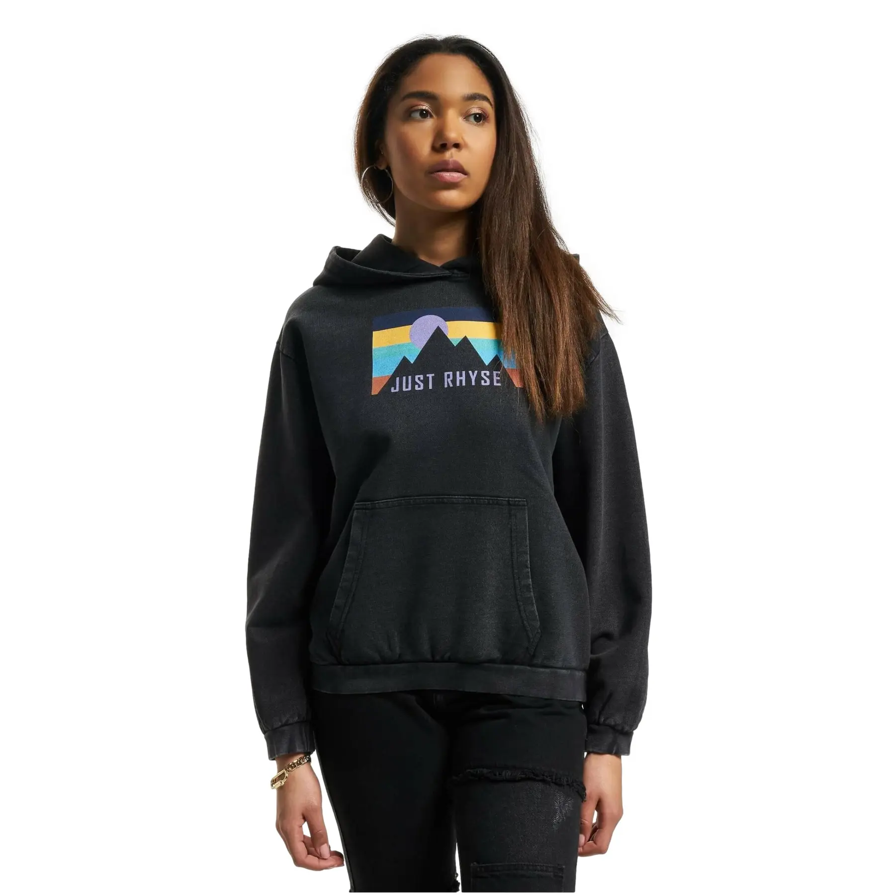 Just Rhyse Women's Noir Hooded Sweatshirt Mountainside