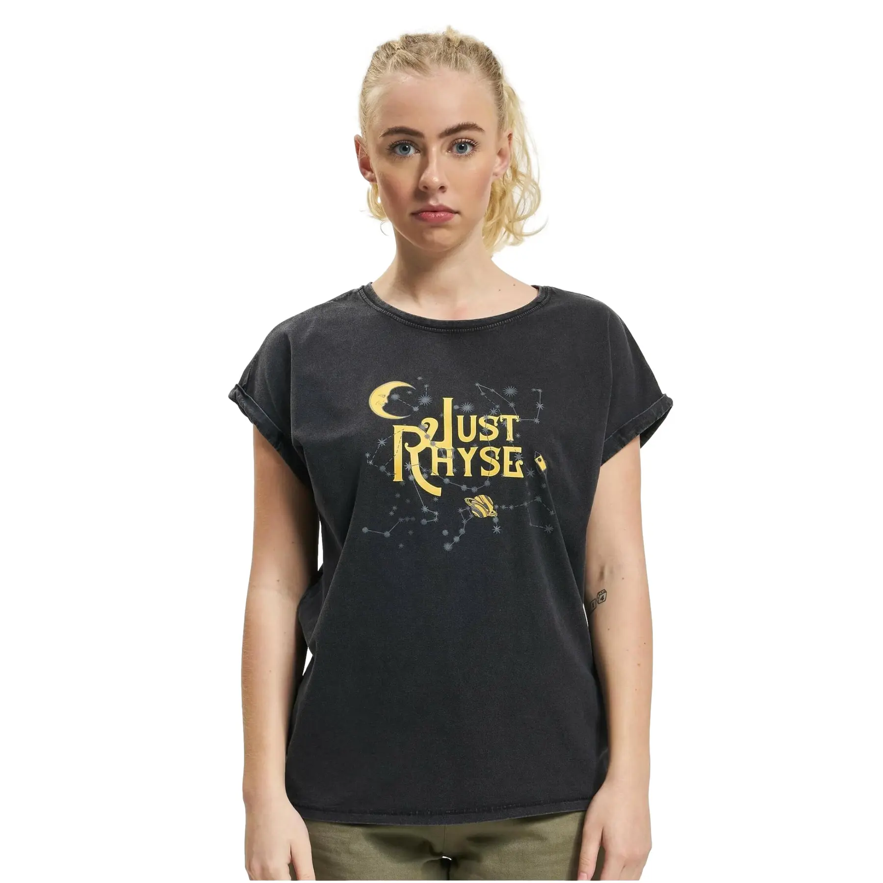 Image of Damen T-Shirt Just Rhyse Stars