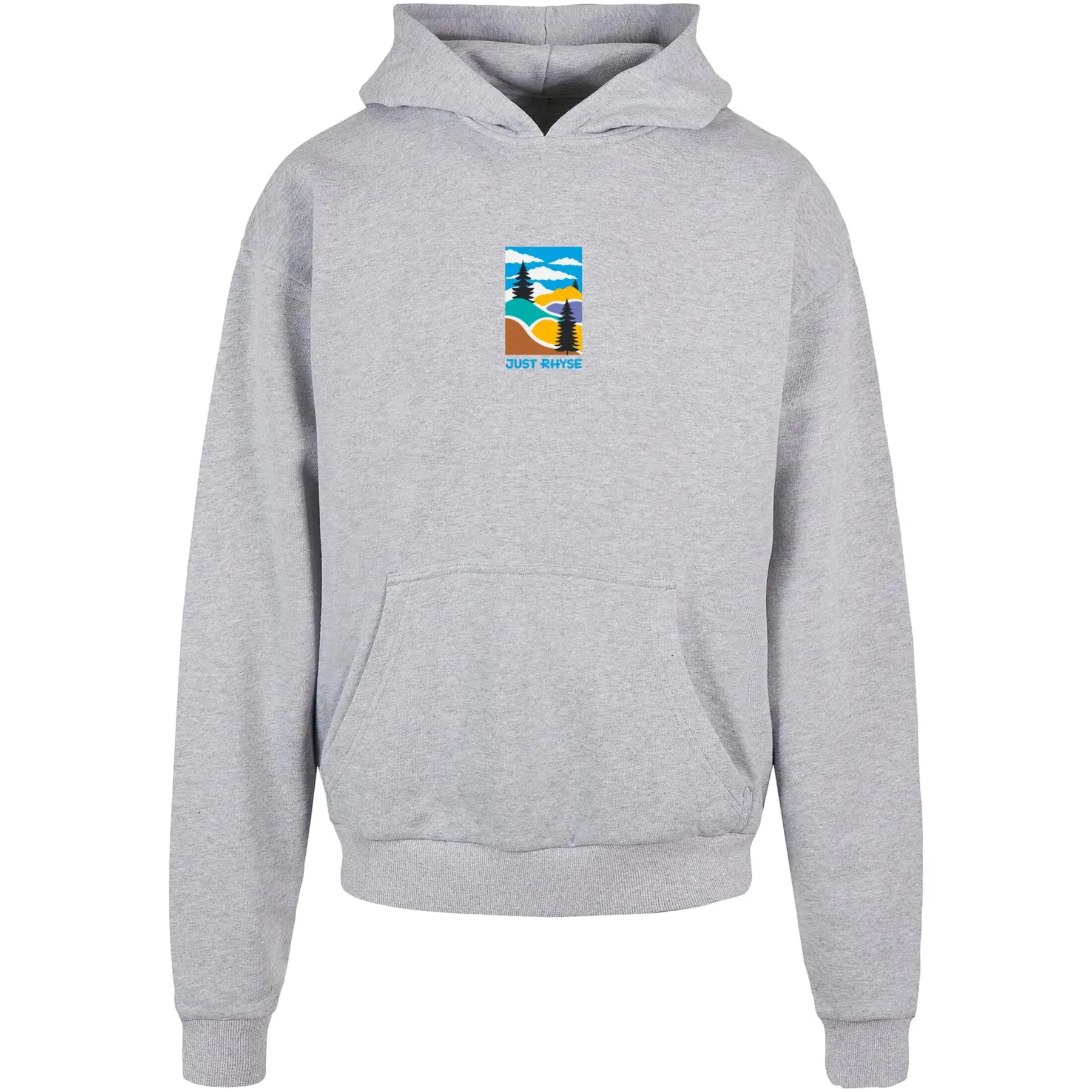 Just Rhyse Men's Gris Hooded Sweatshirt Littleadventure