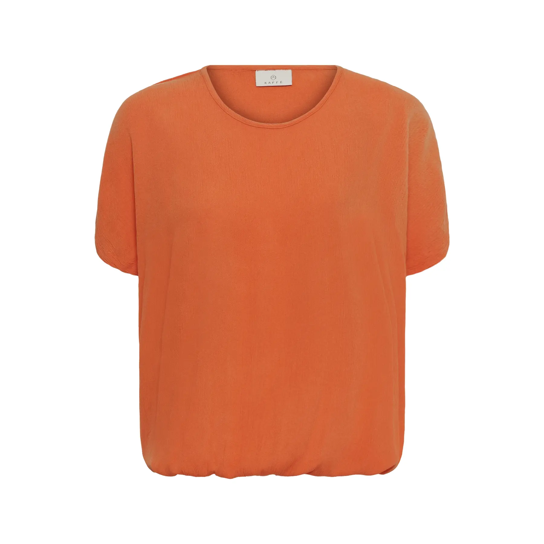Kaffe Women's Orange T-Shirt Amber Stanley