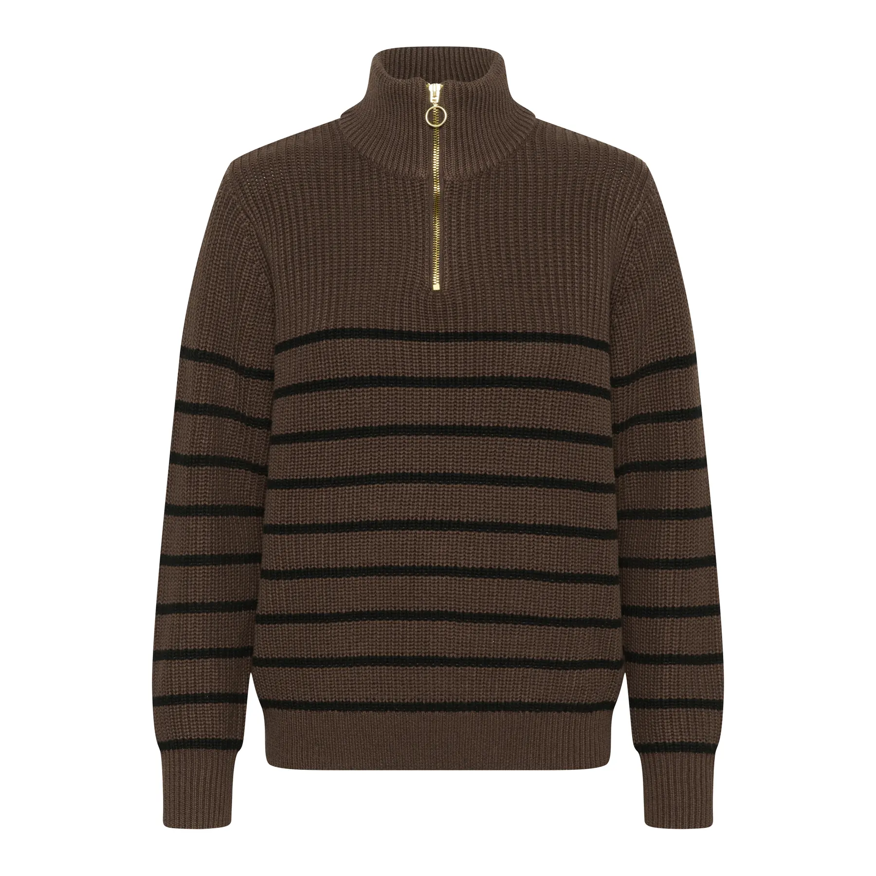 1/4-Zip-Pullover Damen KAFFE Kalioa
