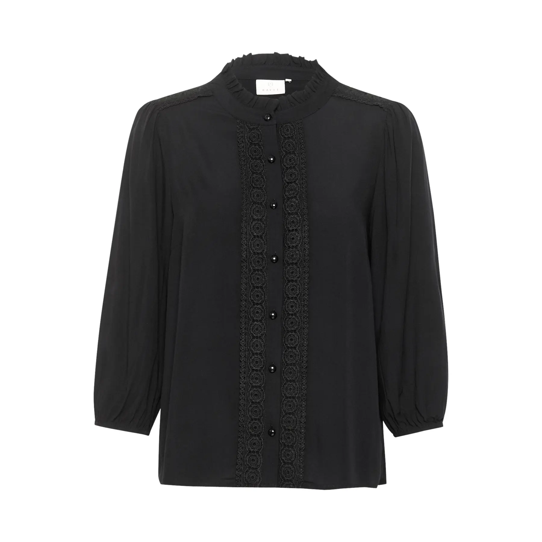 Langarm-Bluse Damen KAFFE KAFreya