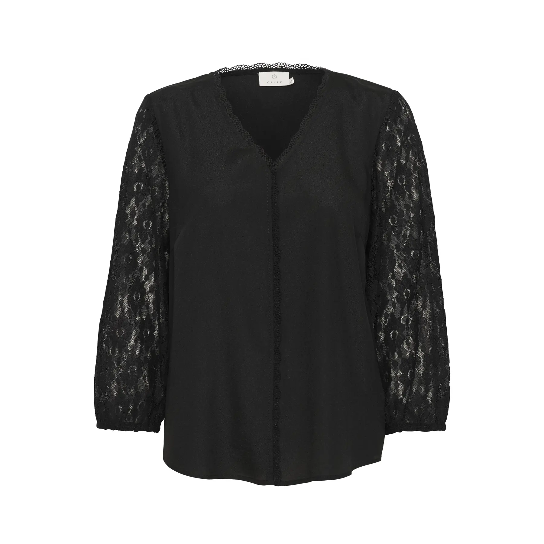 Image of Damen V-Ausschnitt Bluse KAFFE Silja