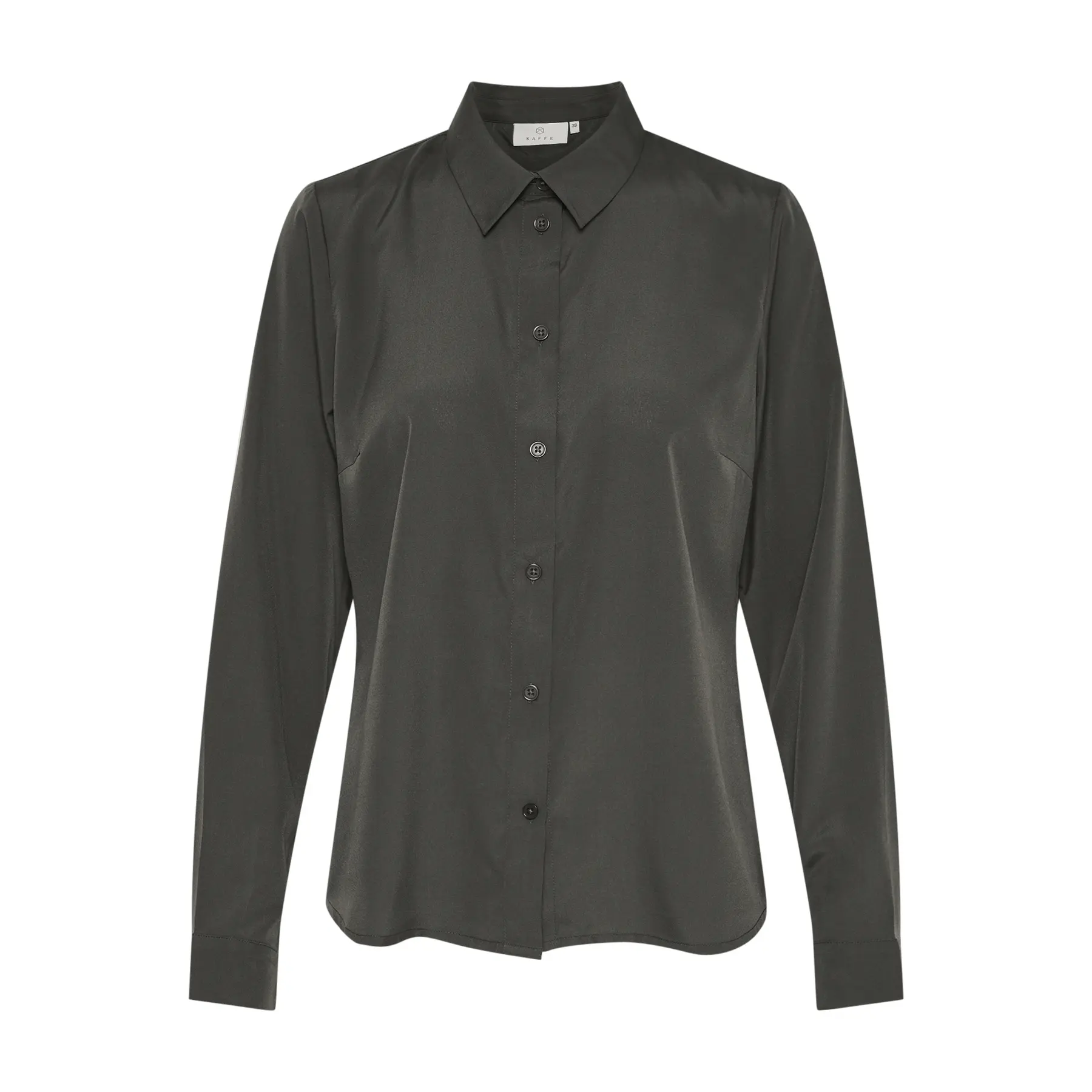 Image of Langarm-Bluse Damen KAFFE KASandy Solid