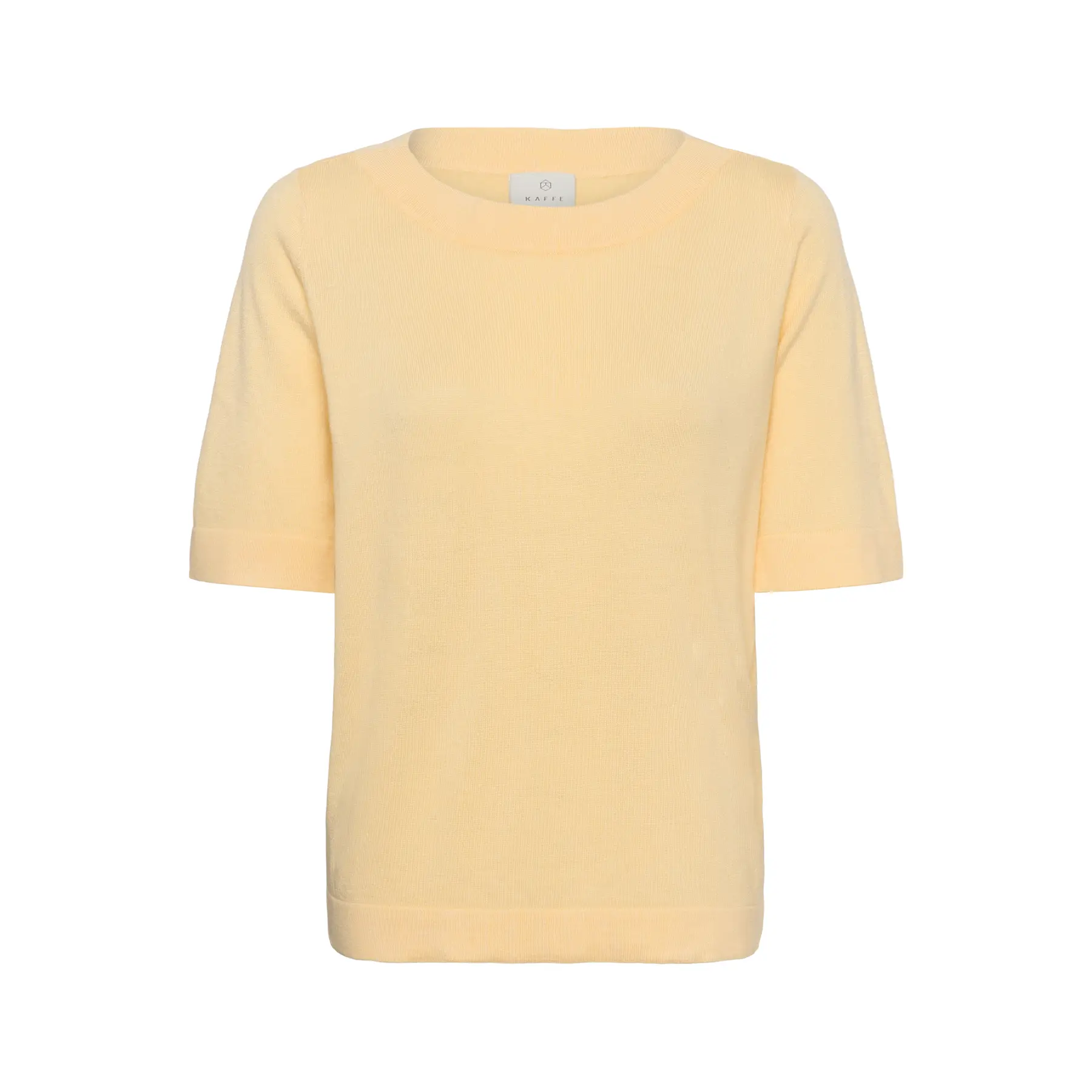 Pullover mit U-Boot-Kragen Damen KAFFE Lizza Solid