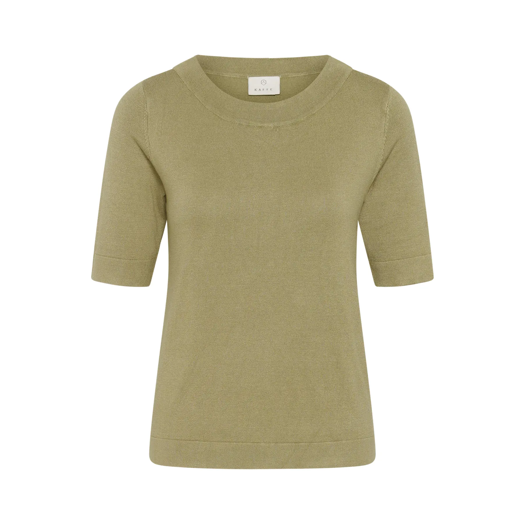 Pullover mit U-Boot-Kragen Damen KAFFE Lizza Solid
