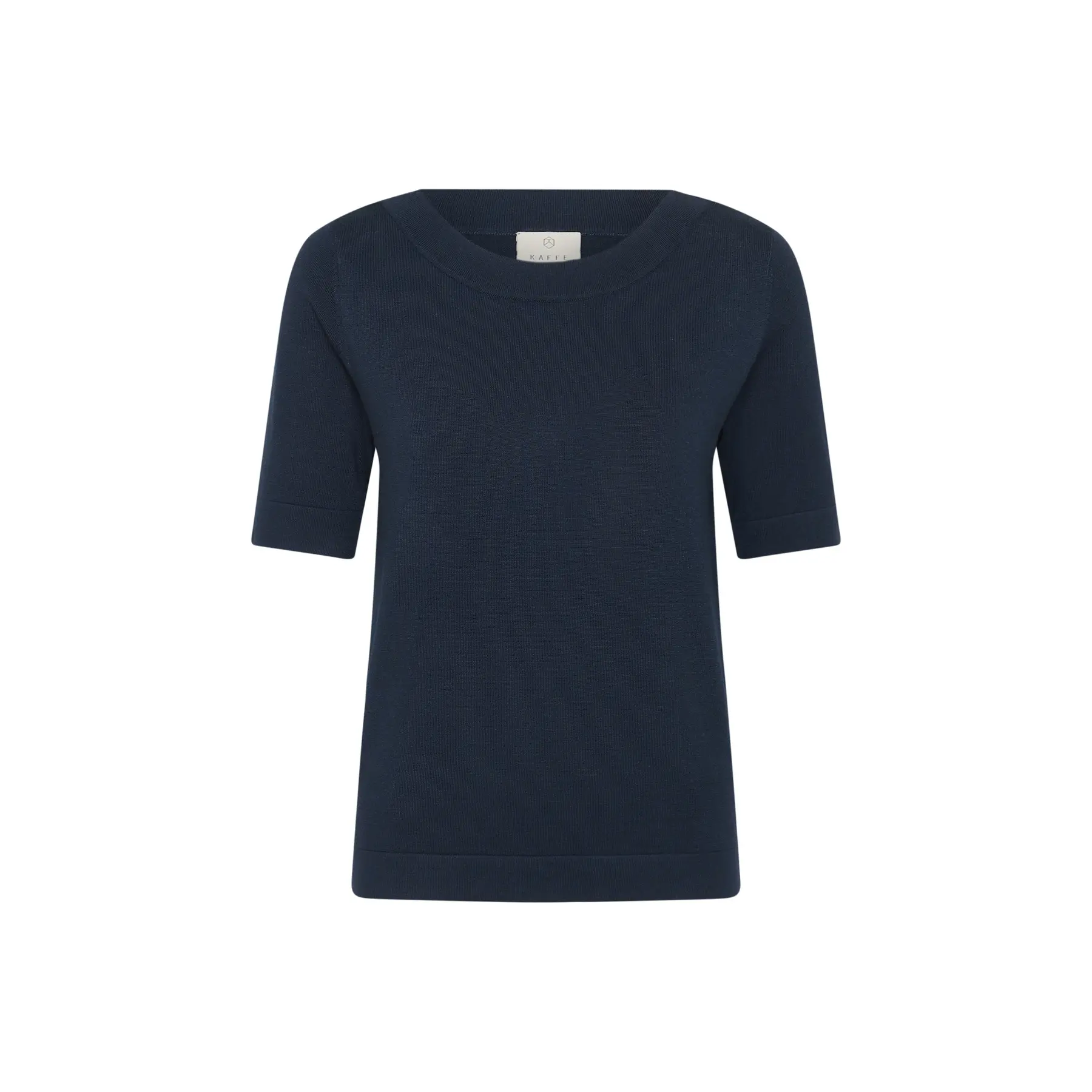 Pullover mit U-Boot-Kragen Damen KAFFE Lizza Solid