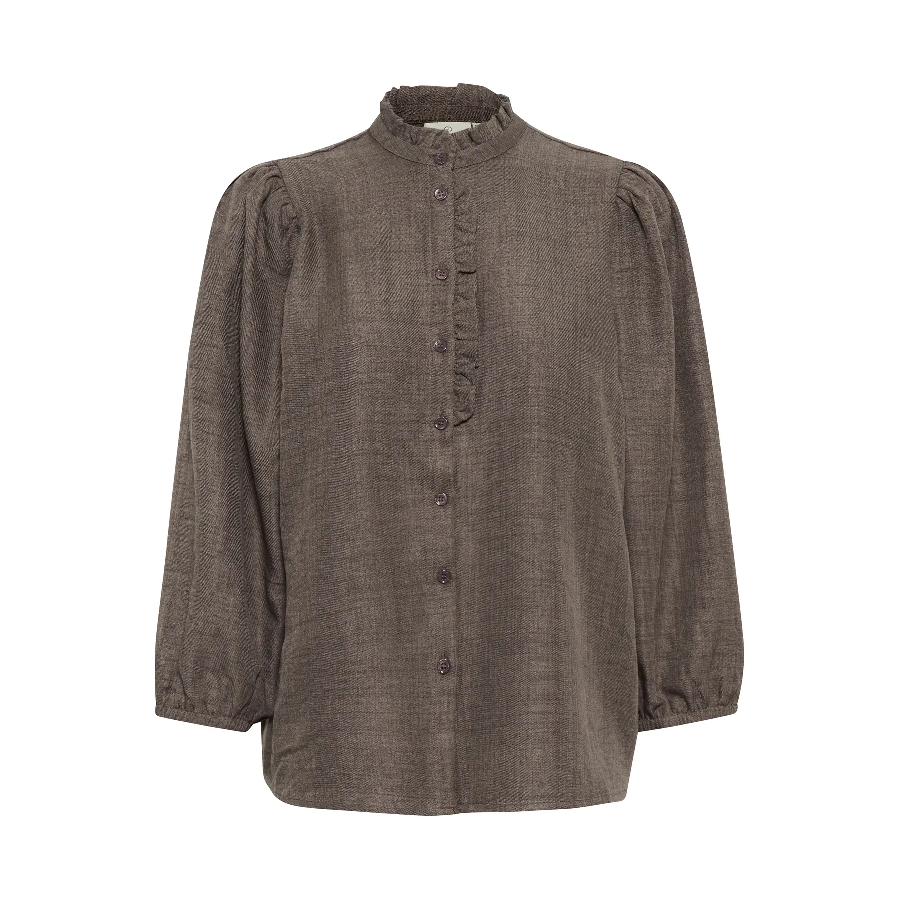 Women's Long Sleeve Ruffled Shirt KAFFE KAEllen