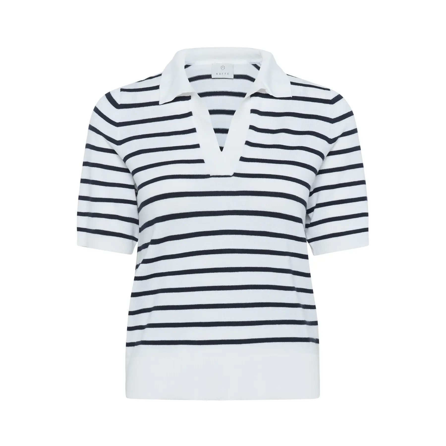 Women's polo shirt KAFFE Lizza Stripe