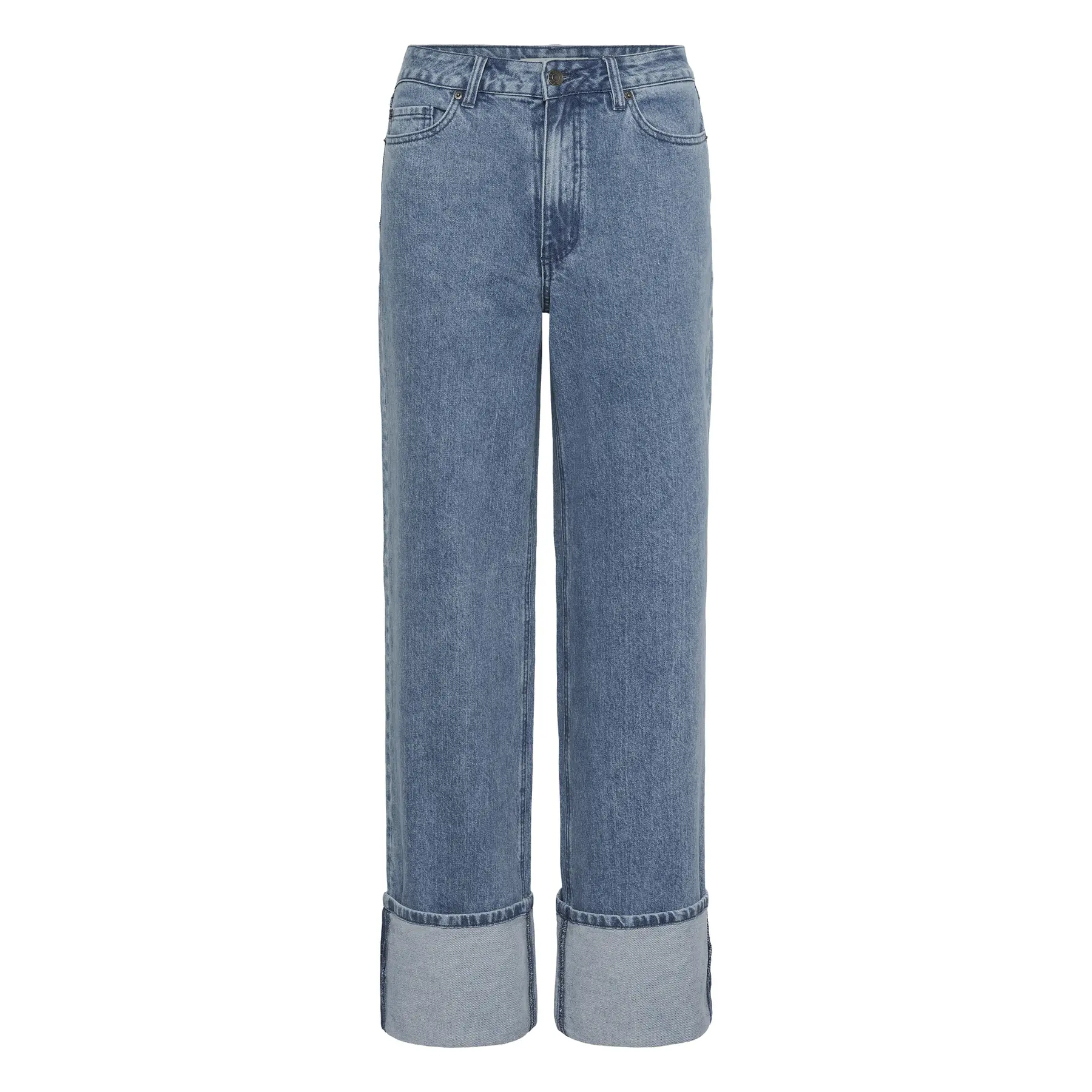 Image of Frauen Straight Jeans mit Umschlag KAFFE Vallis