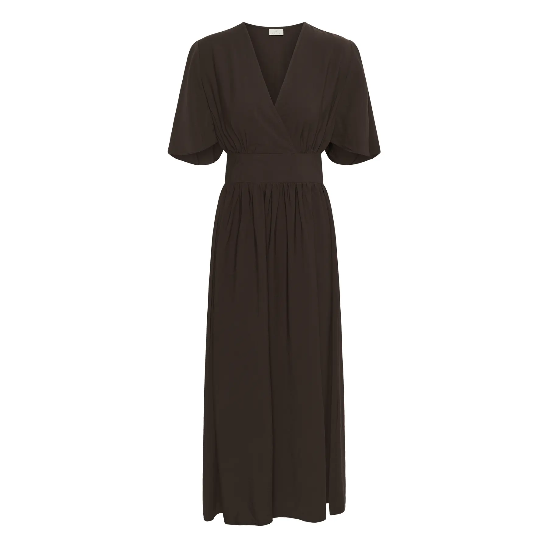 Image of Langes Wickelkleid für Damen KAFFE Sirena