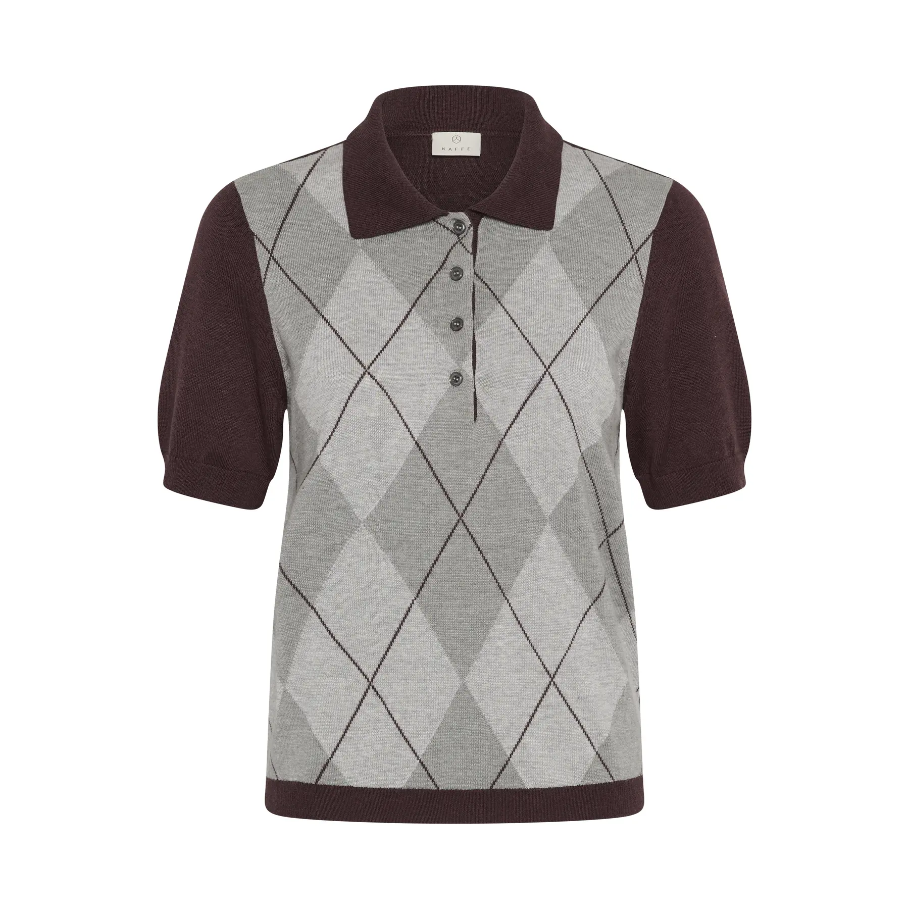 Polo femme KAFFE Gizza Argyle Knit