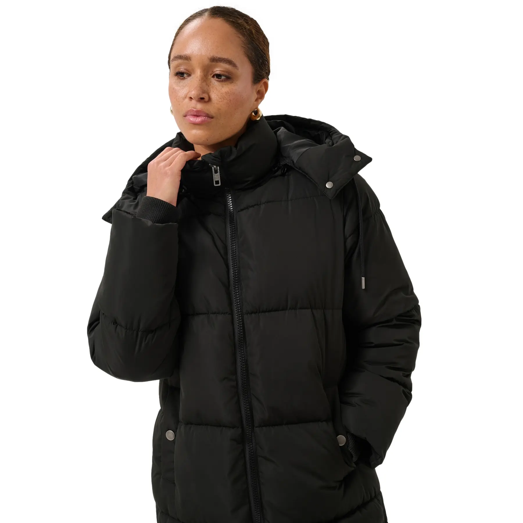Lange Daunenjacke  Damen KAFFE Nikalui
