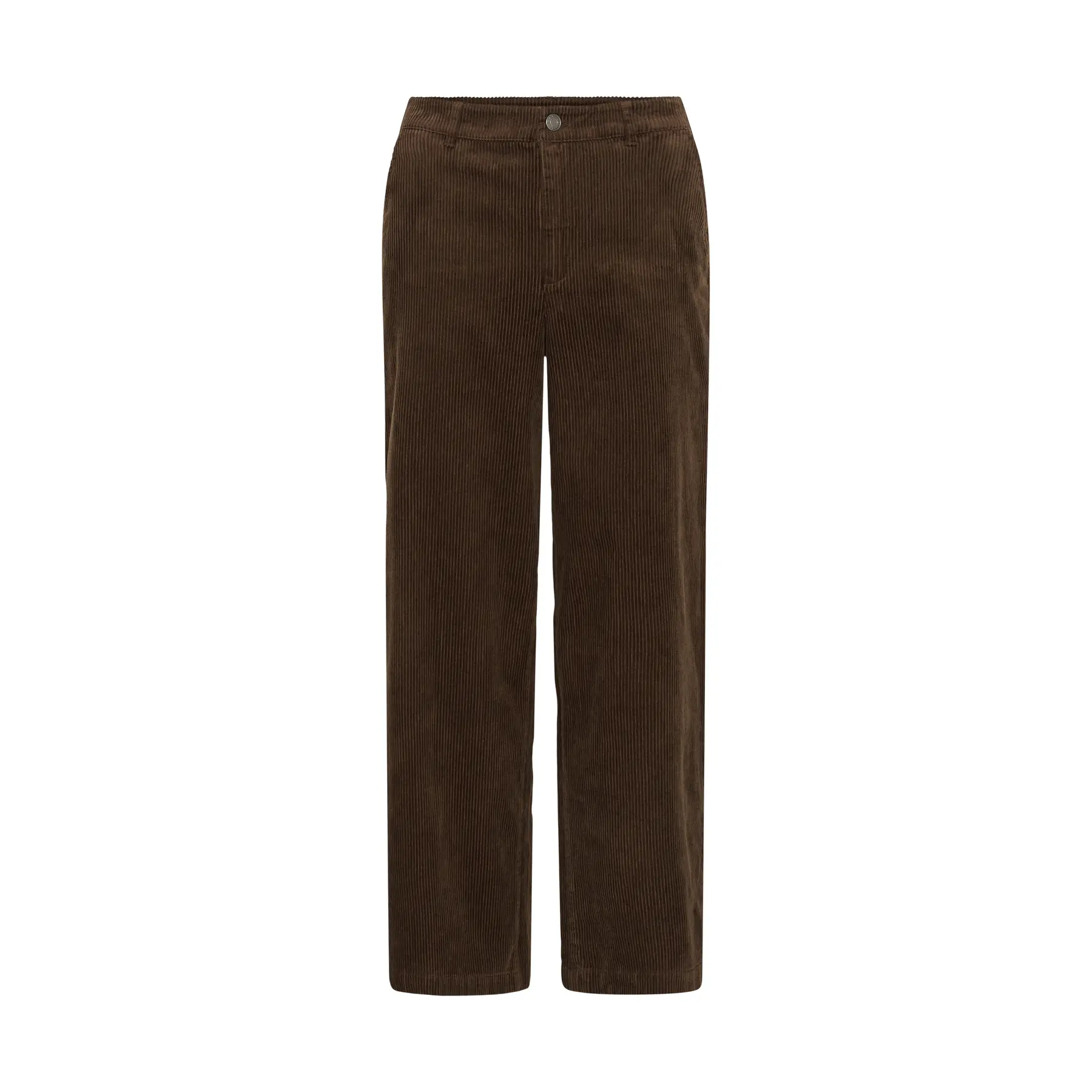 Kaffe Women's Marron Velvet Trousers Sella