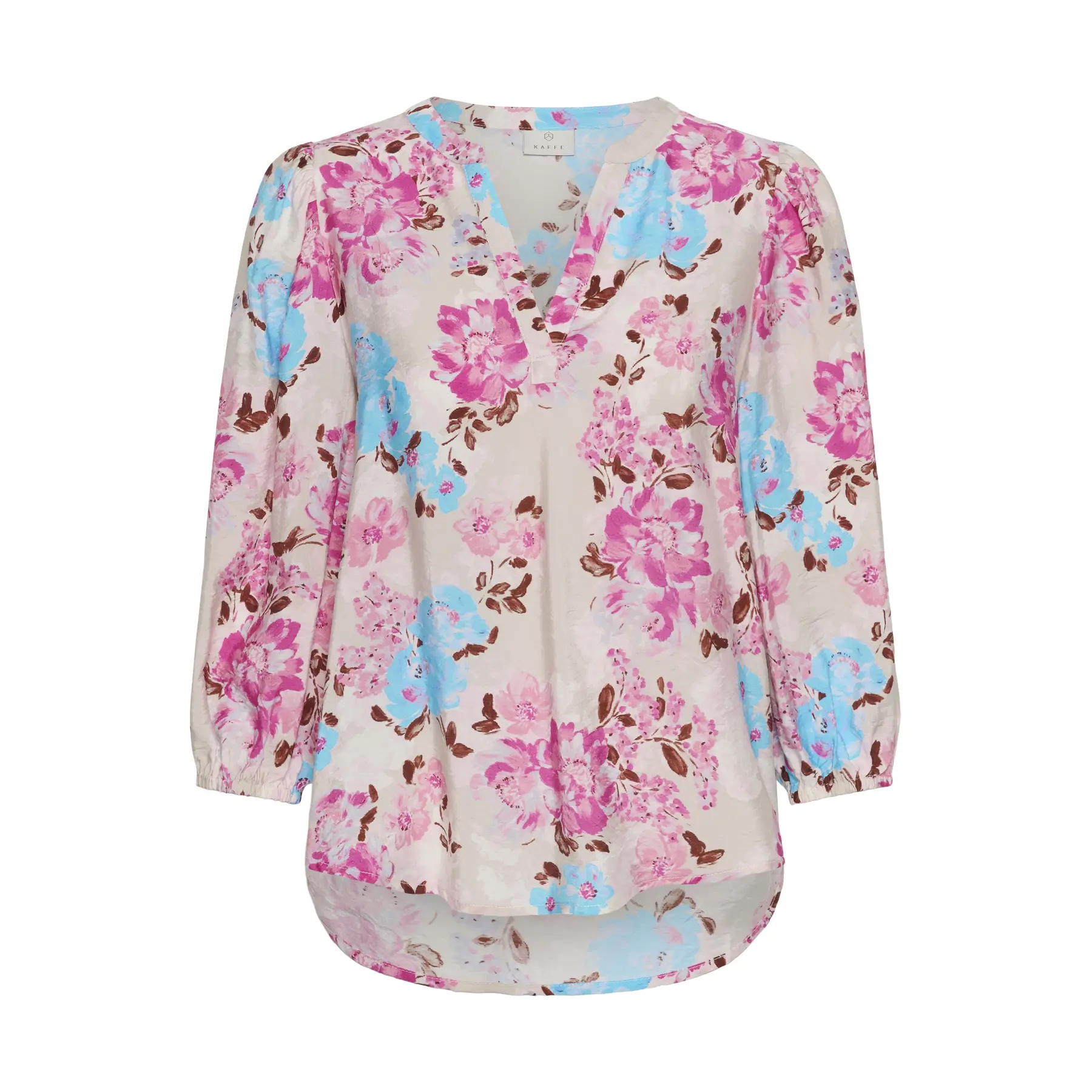 Camicetta donna a maniche lunghe KAFFE Haisley O-neck