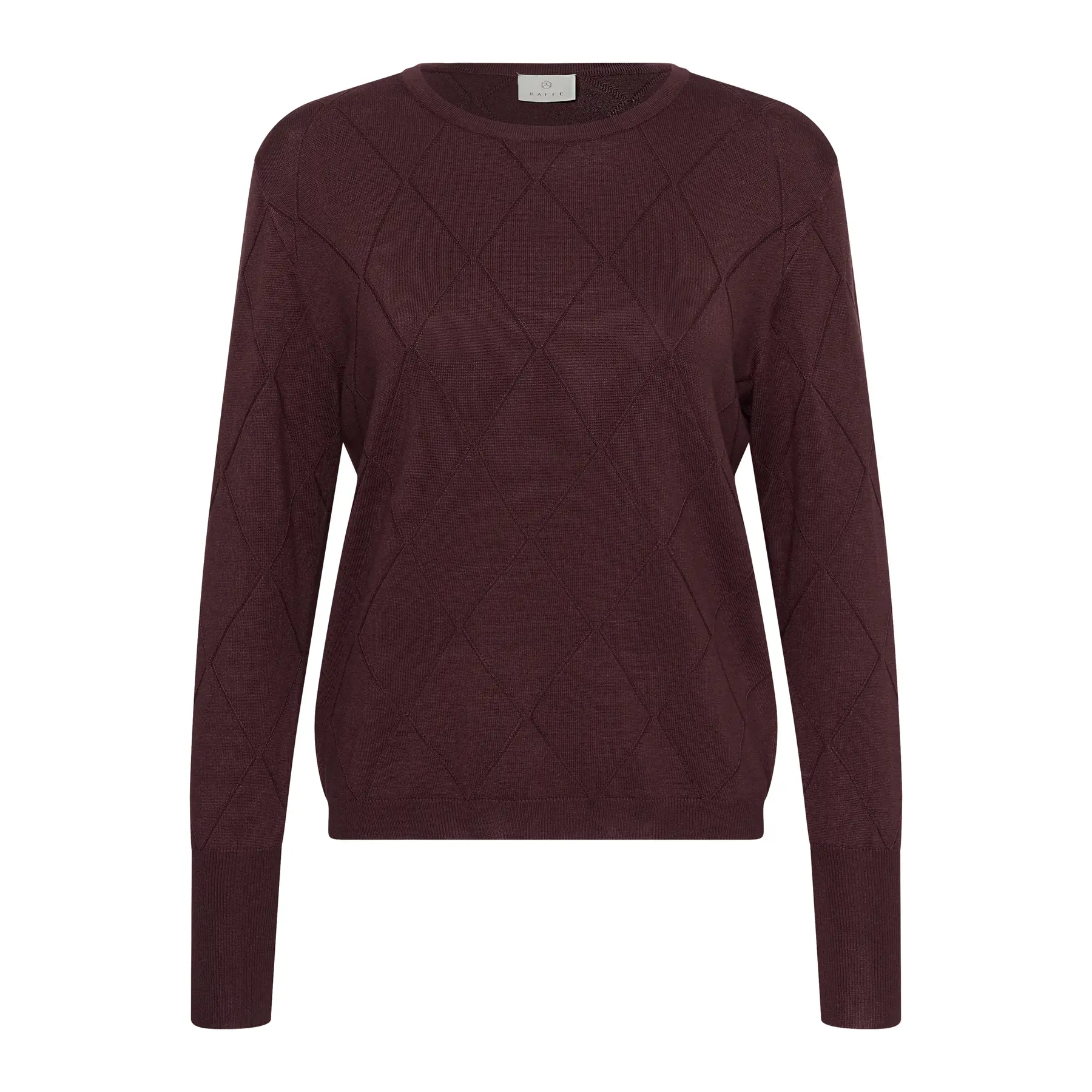 Langarmpullover Damen KAFFE Lizza Argyle