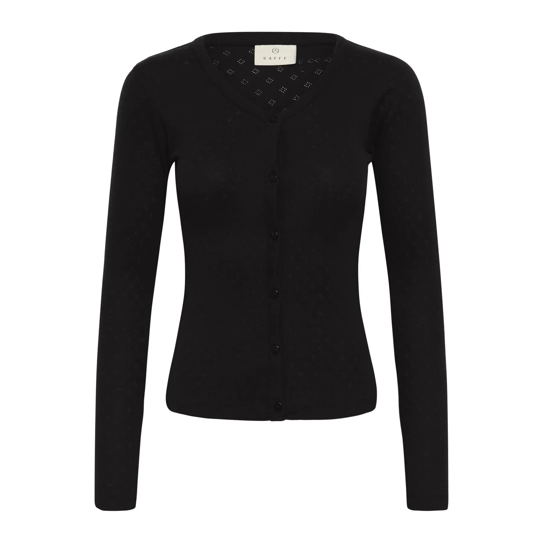 Image of Strickjacke, Damen KAFFE KAViba Pointelle