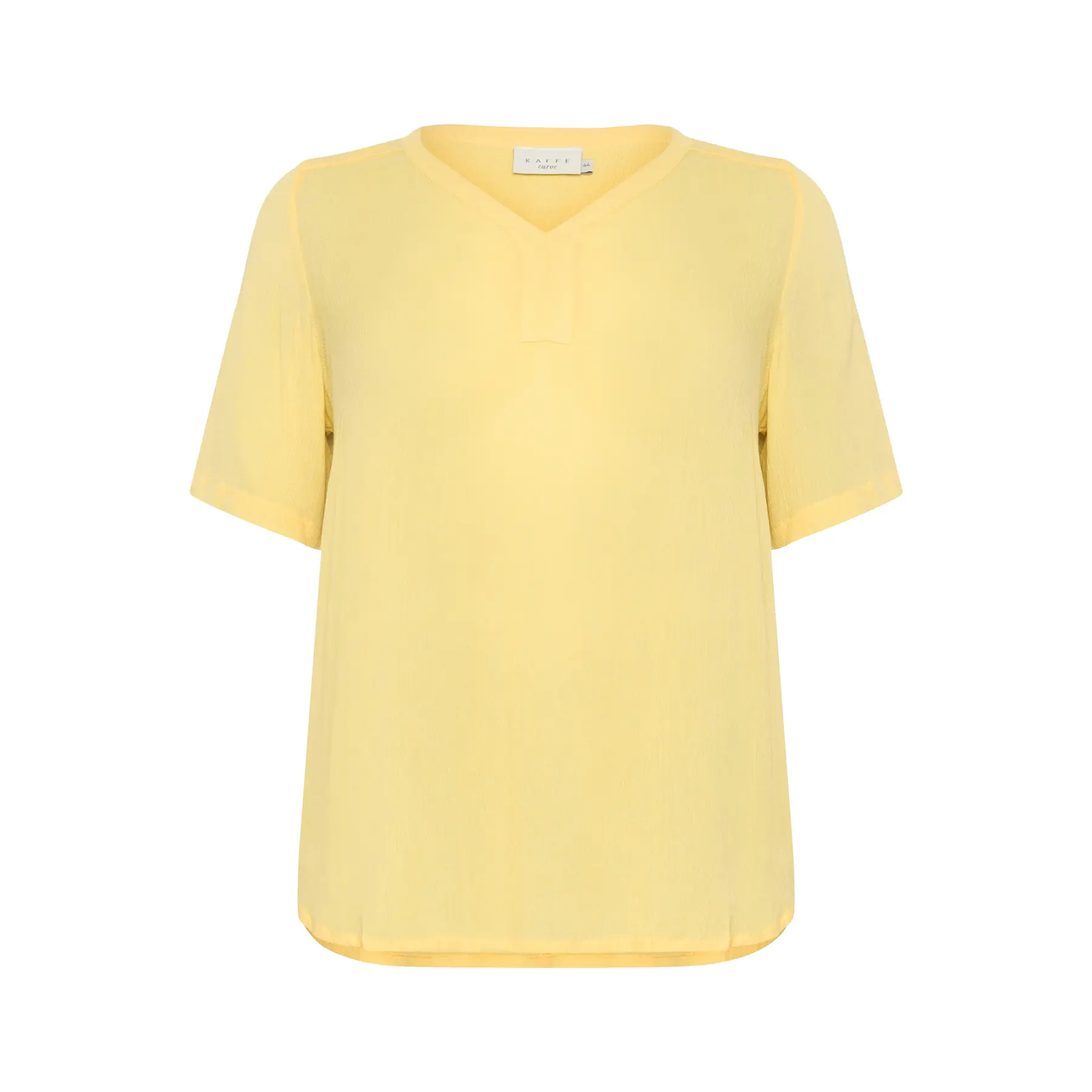 Kaffe Curve Women's Jaune Blouse Ami