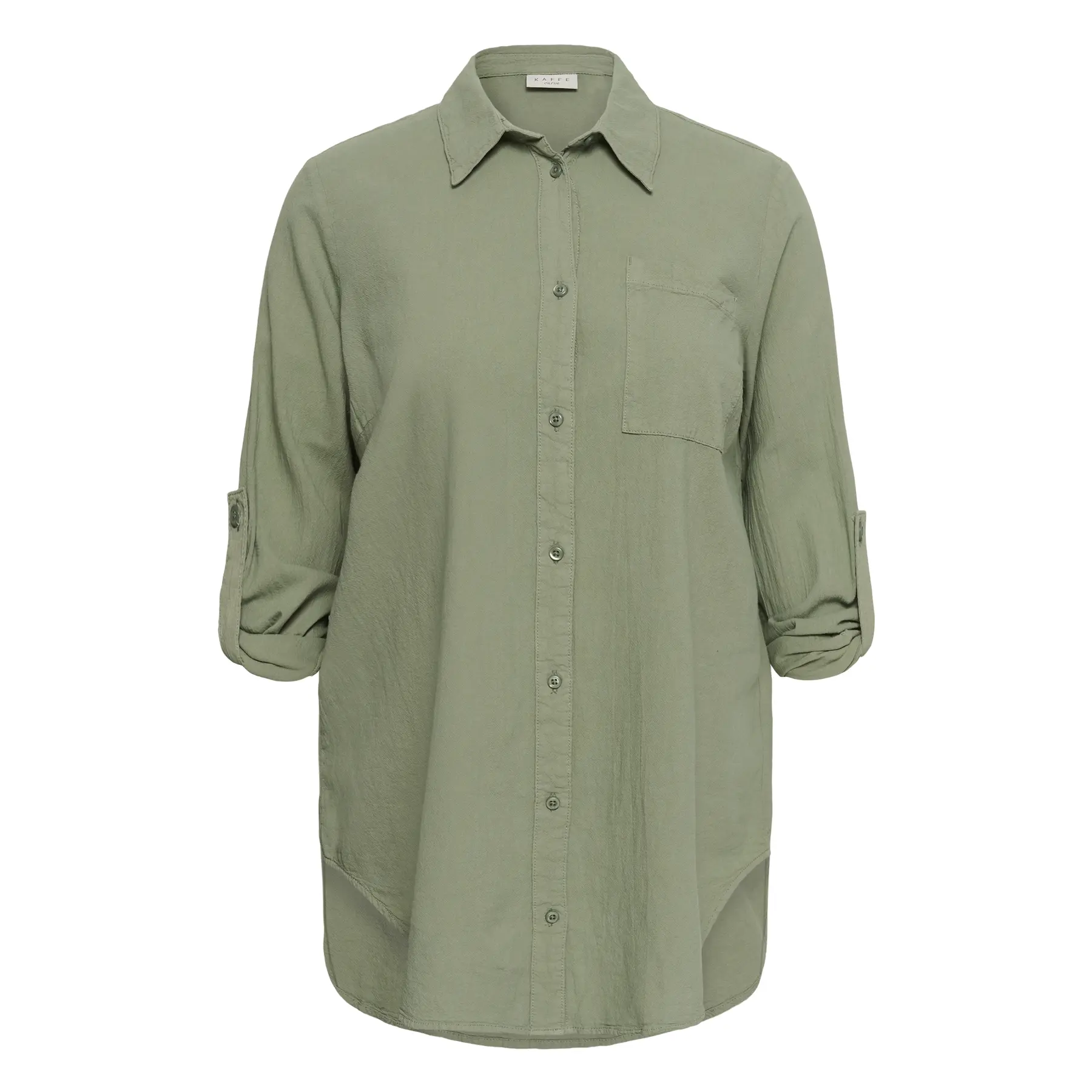 Women's long sleeve tunic shirt KAFFE Curve Nana
