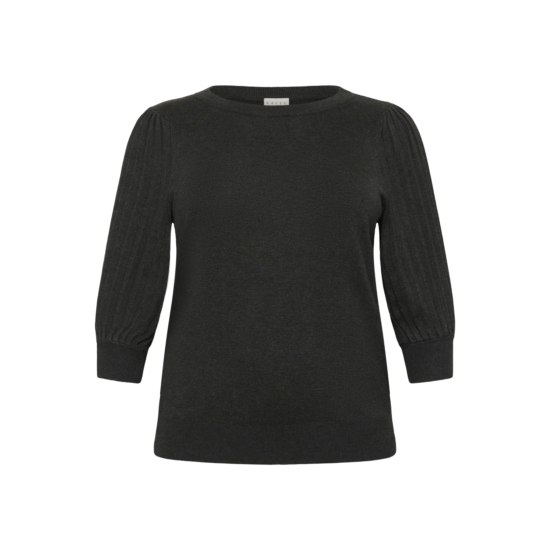 Image of Pullover mit 3/4-Ärmeln, Damen KAFFE Curve Loni
