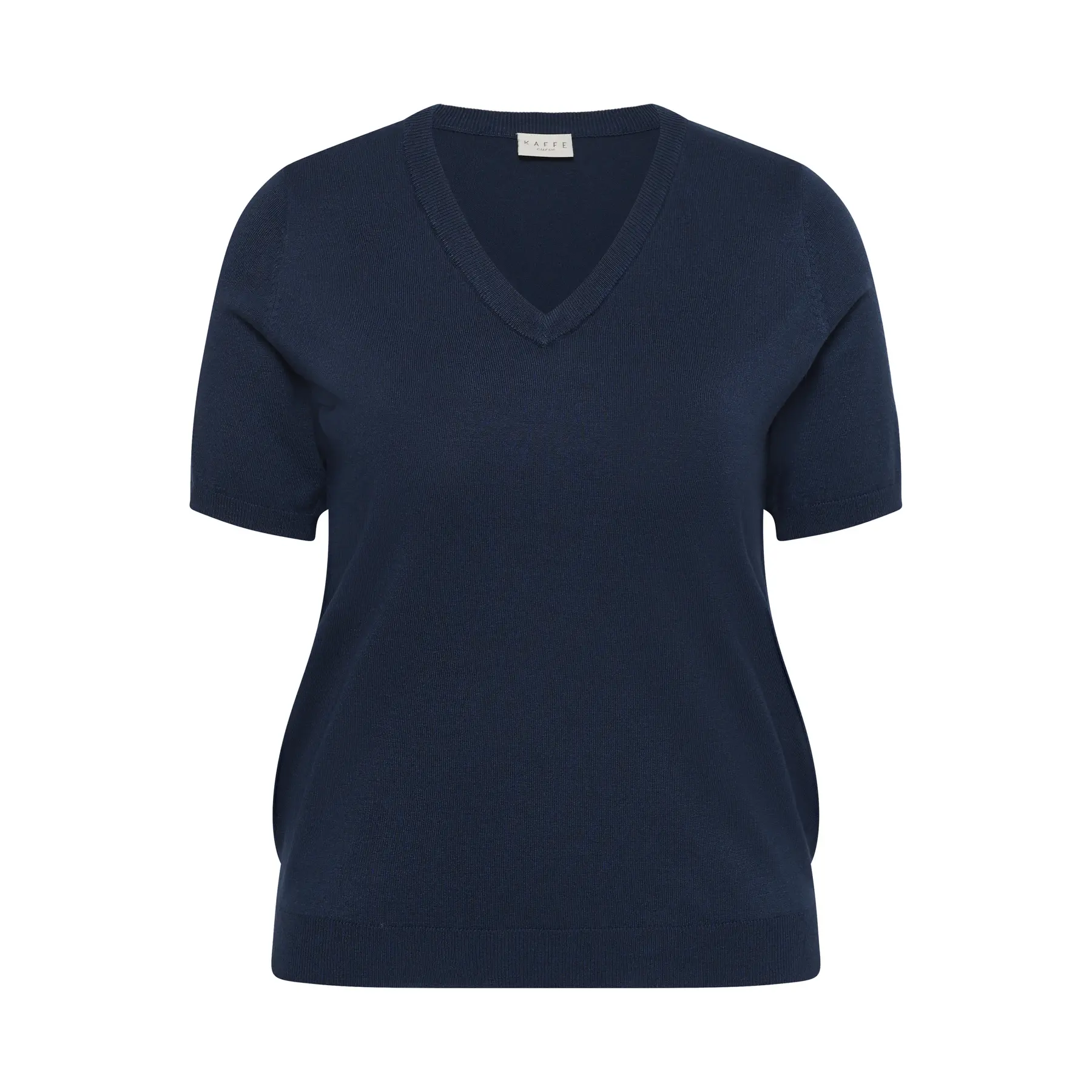 Damen V-Ausschnitt Pulli Kaffe Curve Lizzy