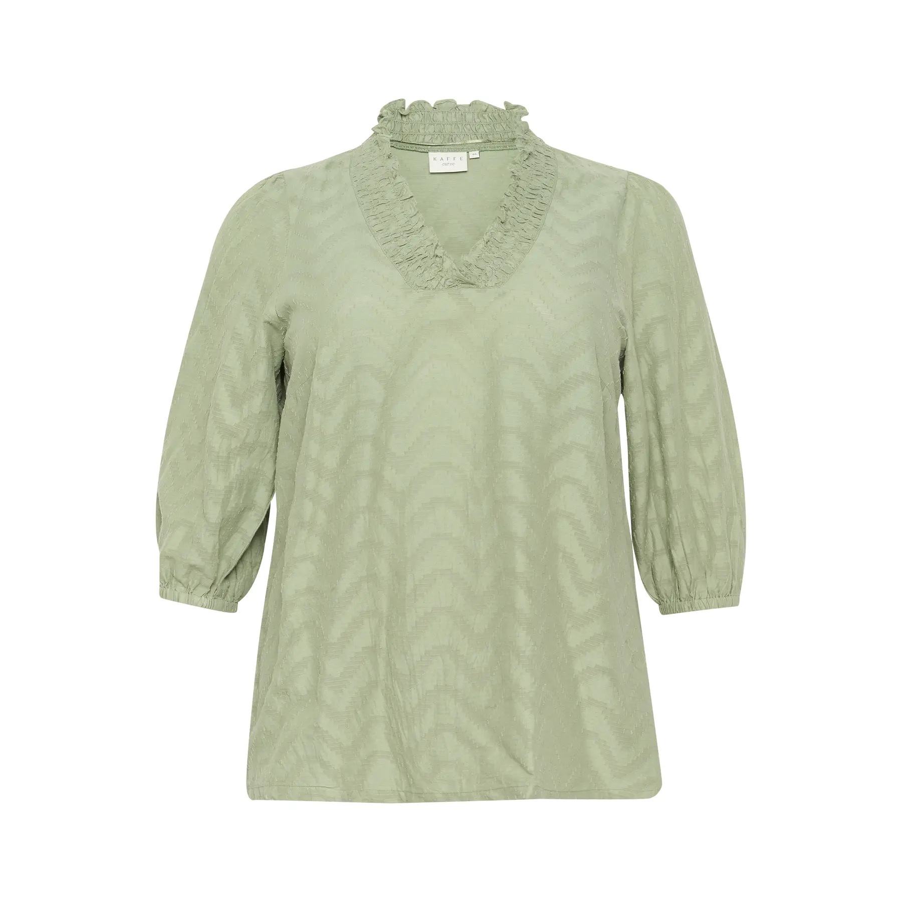 Langärmelige Bluse, Damen Kaffe Curve Vitana