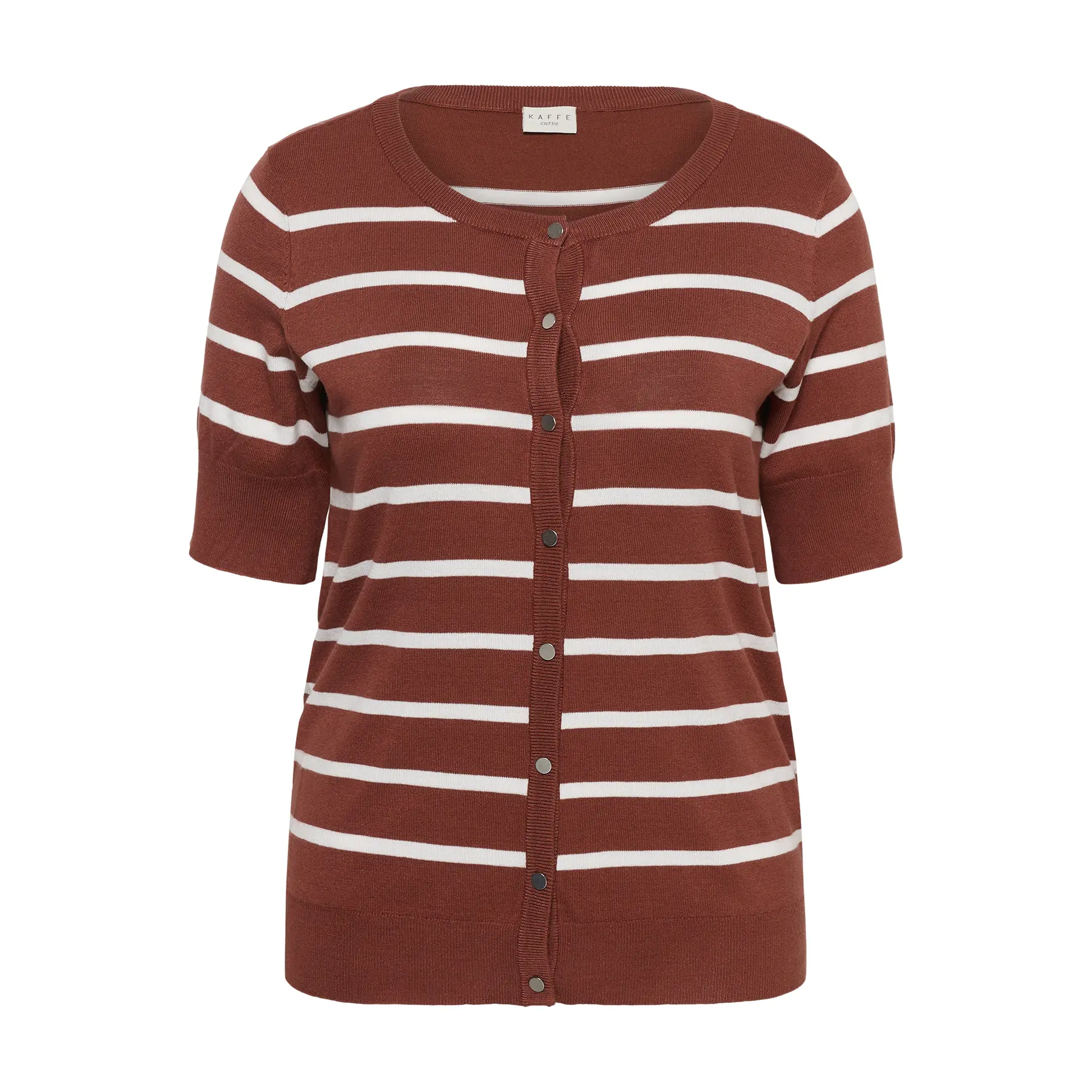 Damen Kurzarm-Cardigan KAFFE Curve Lizzy