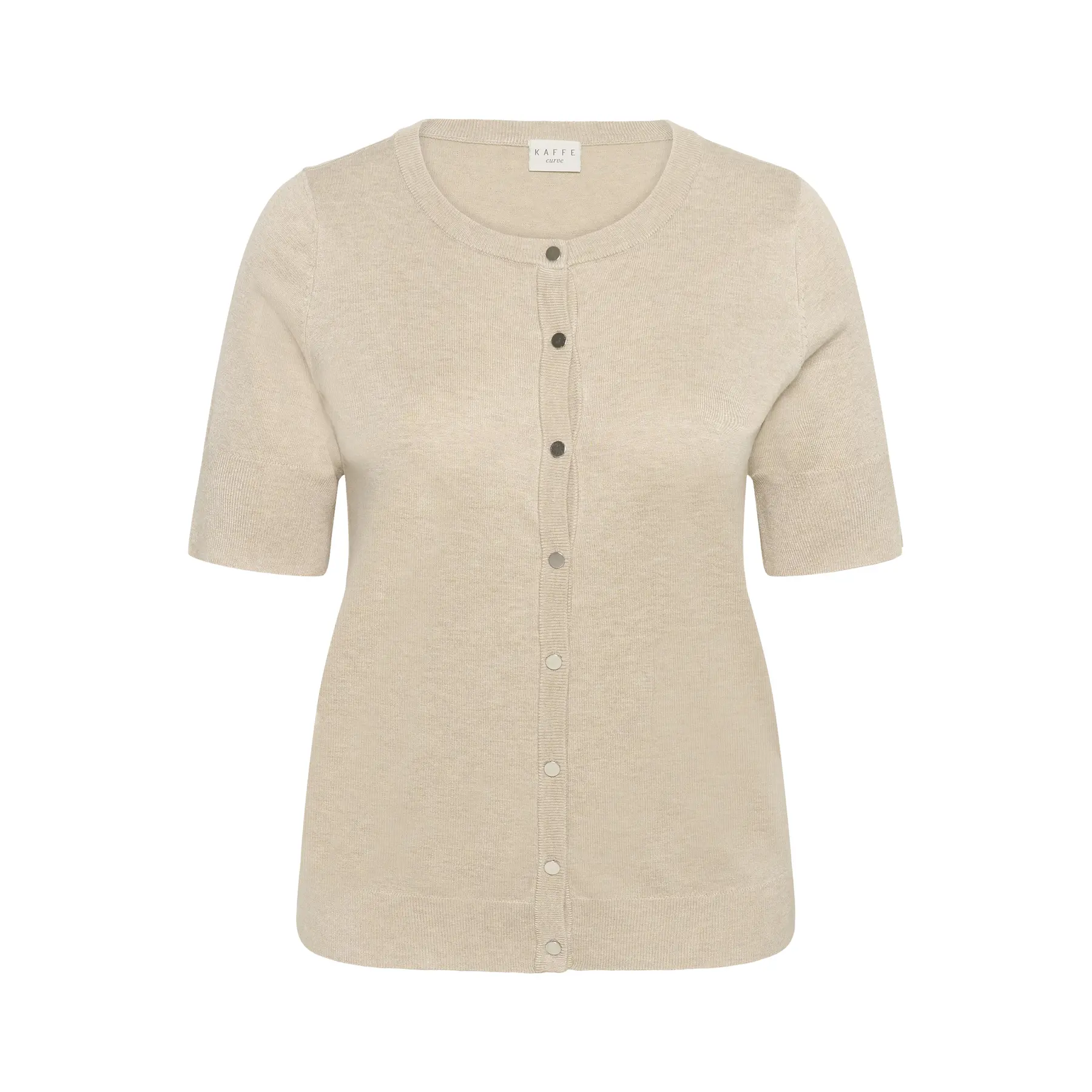 Damen Kurzarm-Cardigan KAFFE Curve Lizzy