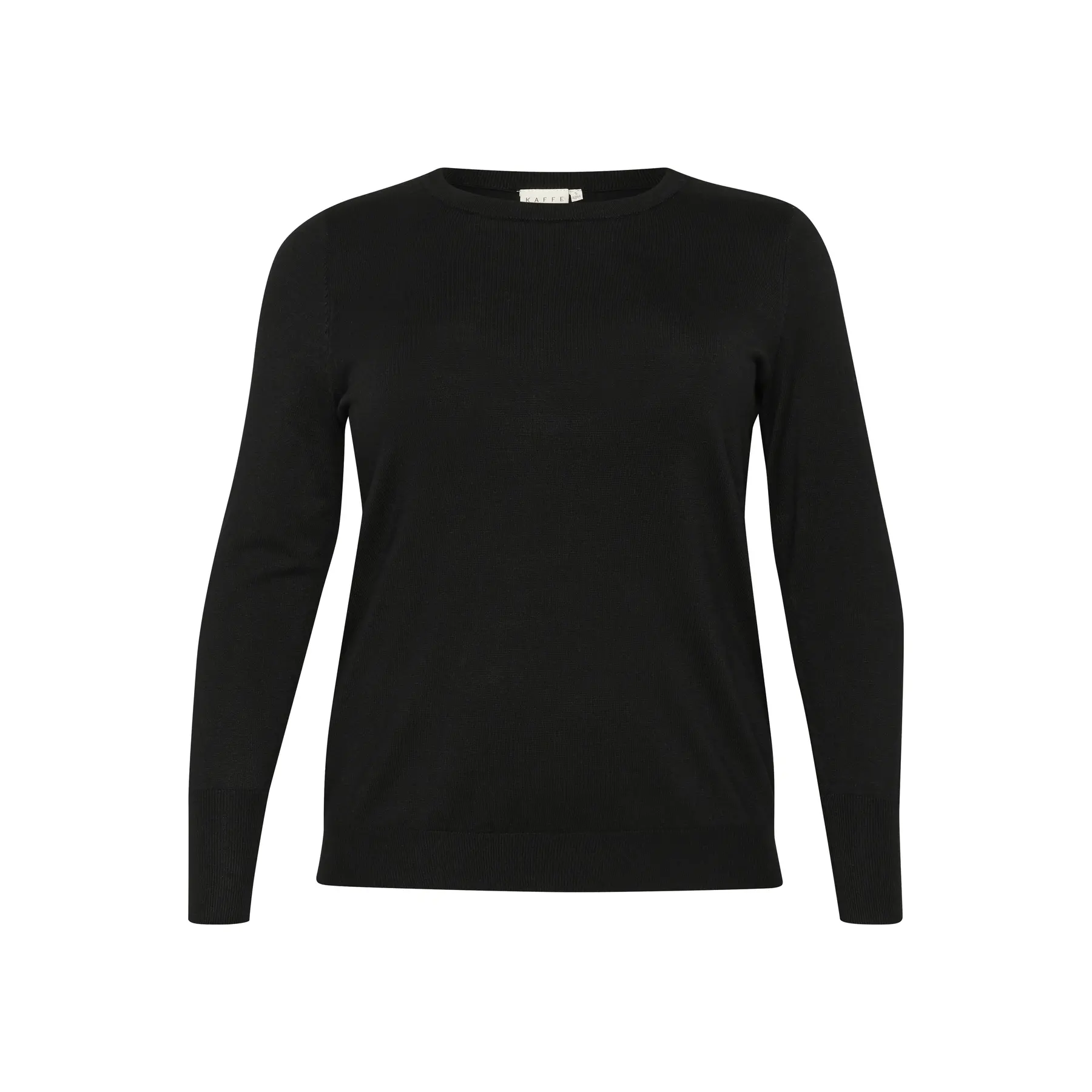 Short-sleeve knitted top for women KAFFE Curve Lizzy