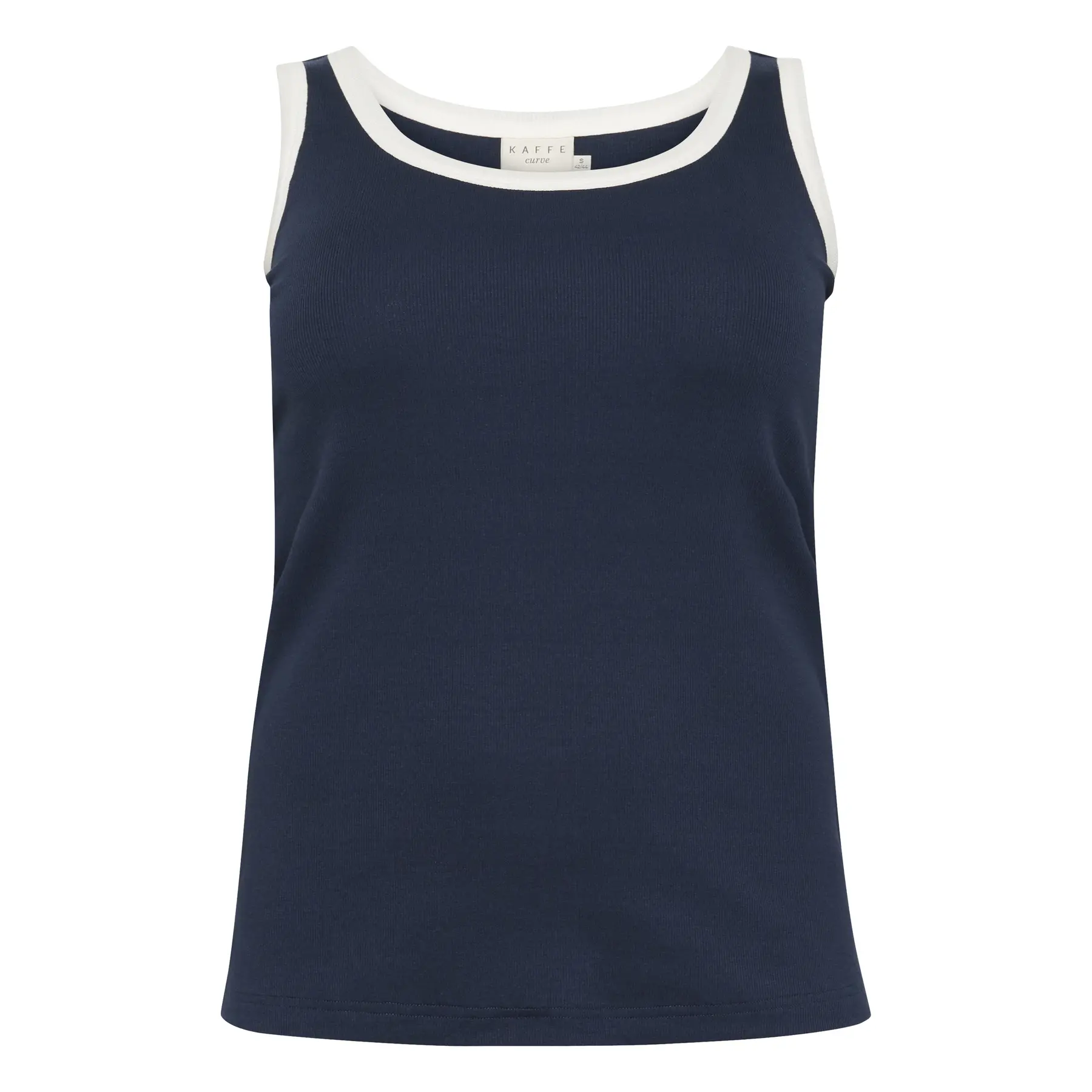 Women's tank top KAFFE Curve Carina Contrast