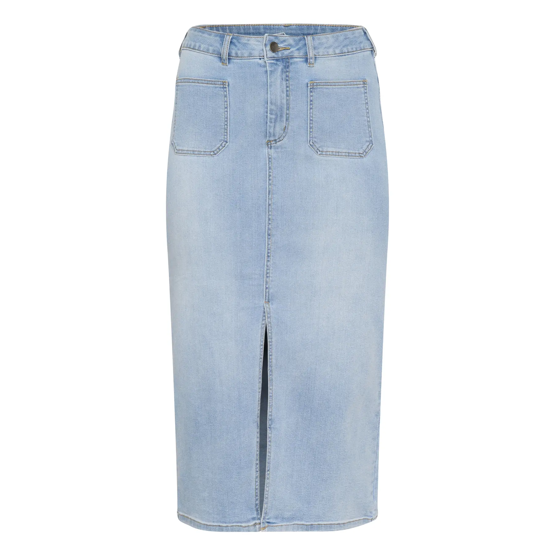 Denim skirt for women KAFFE Curve Sina